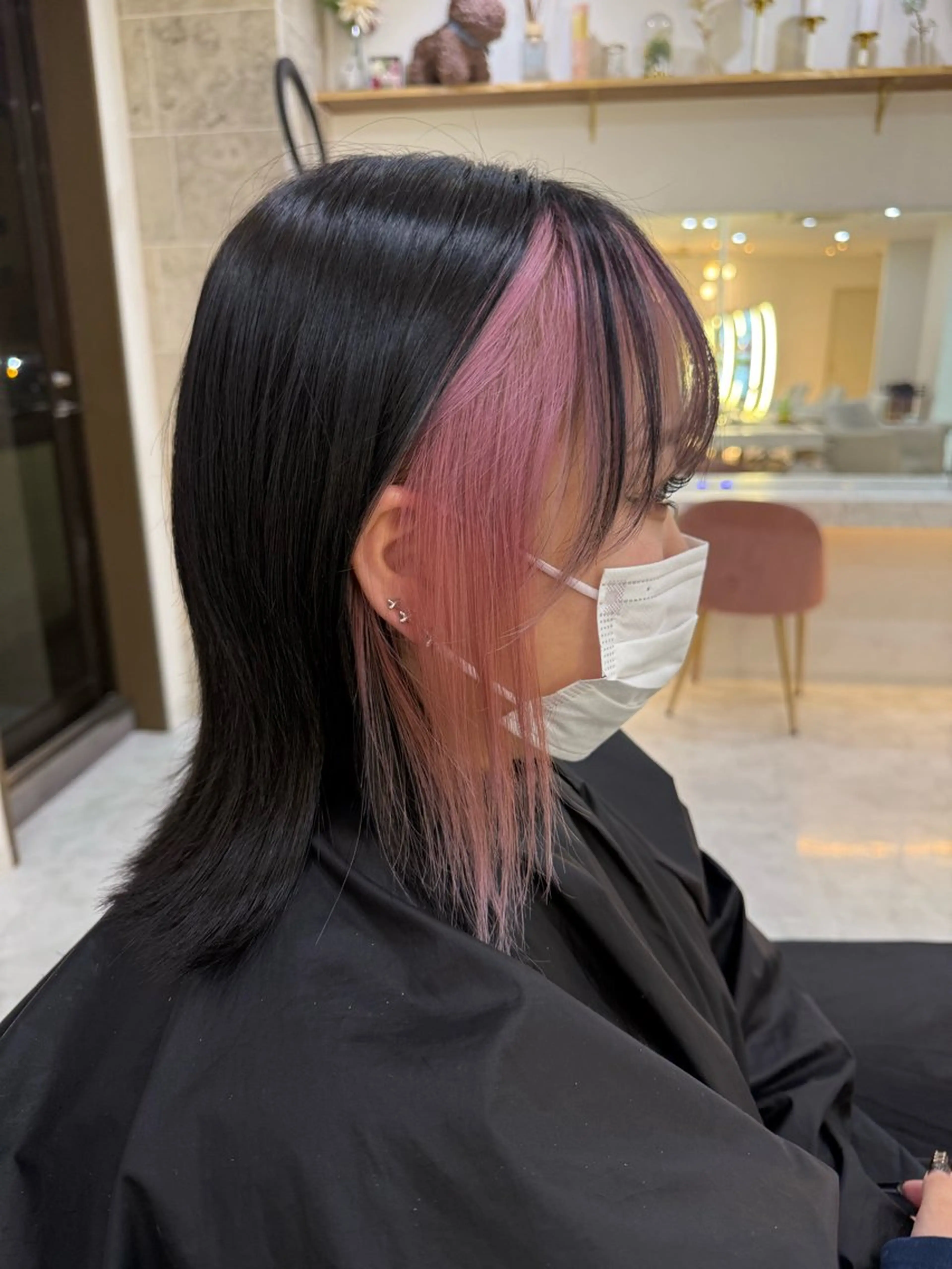 ミディアム ヘアカラー 小林 美月  透明感カラーのヘアスタイル