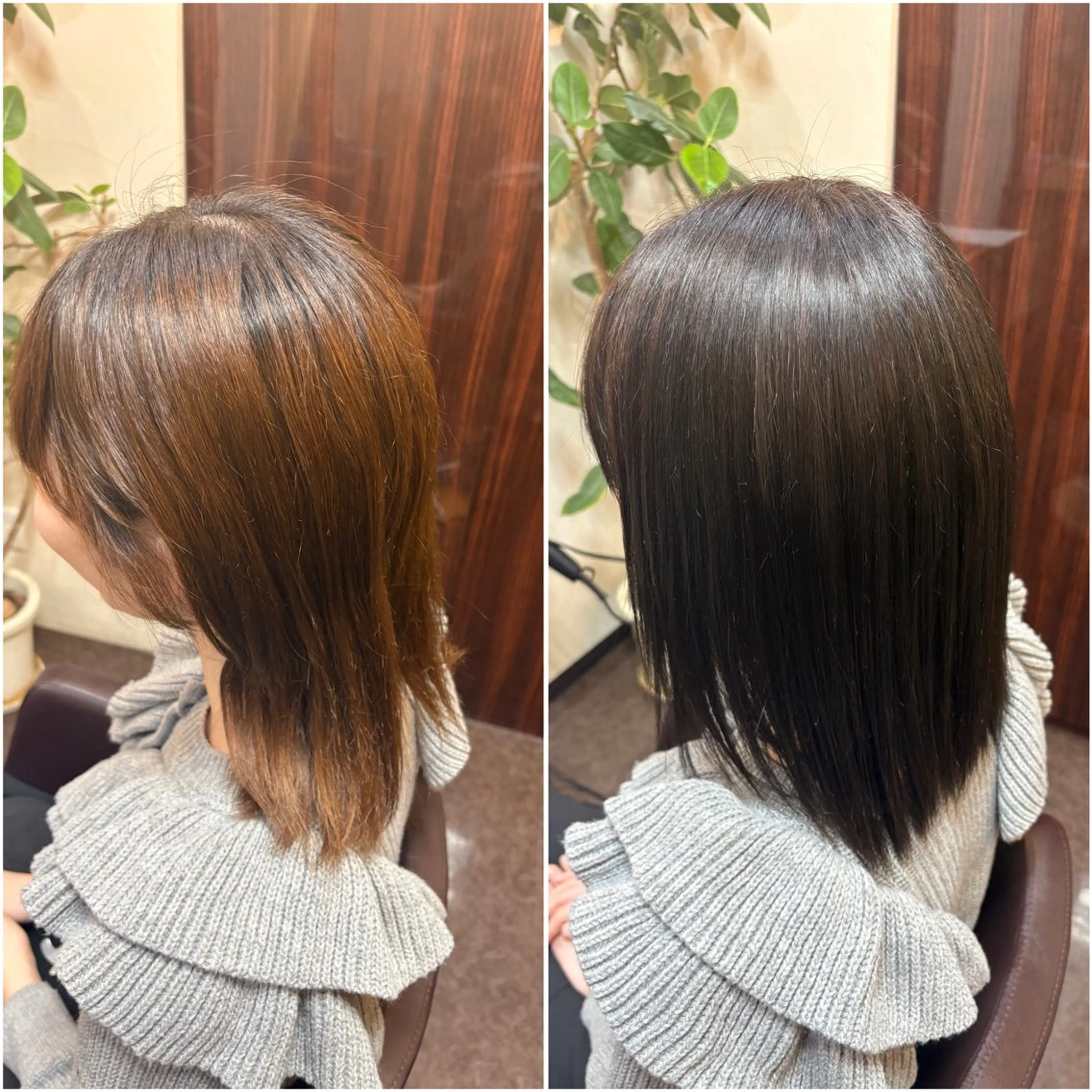 ミディアム カラー 松尾 和佳奈のヘアスタイル