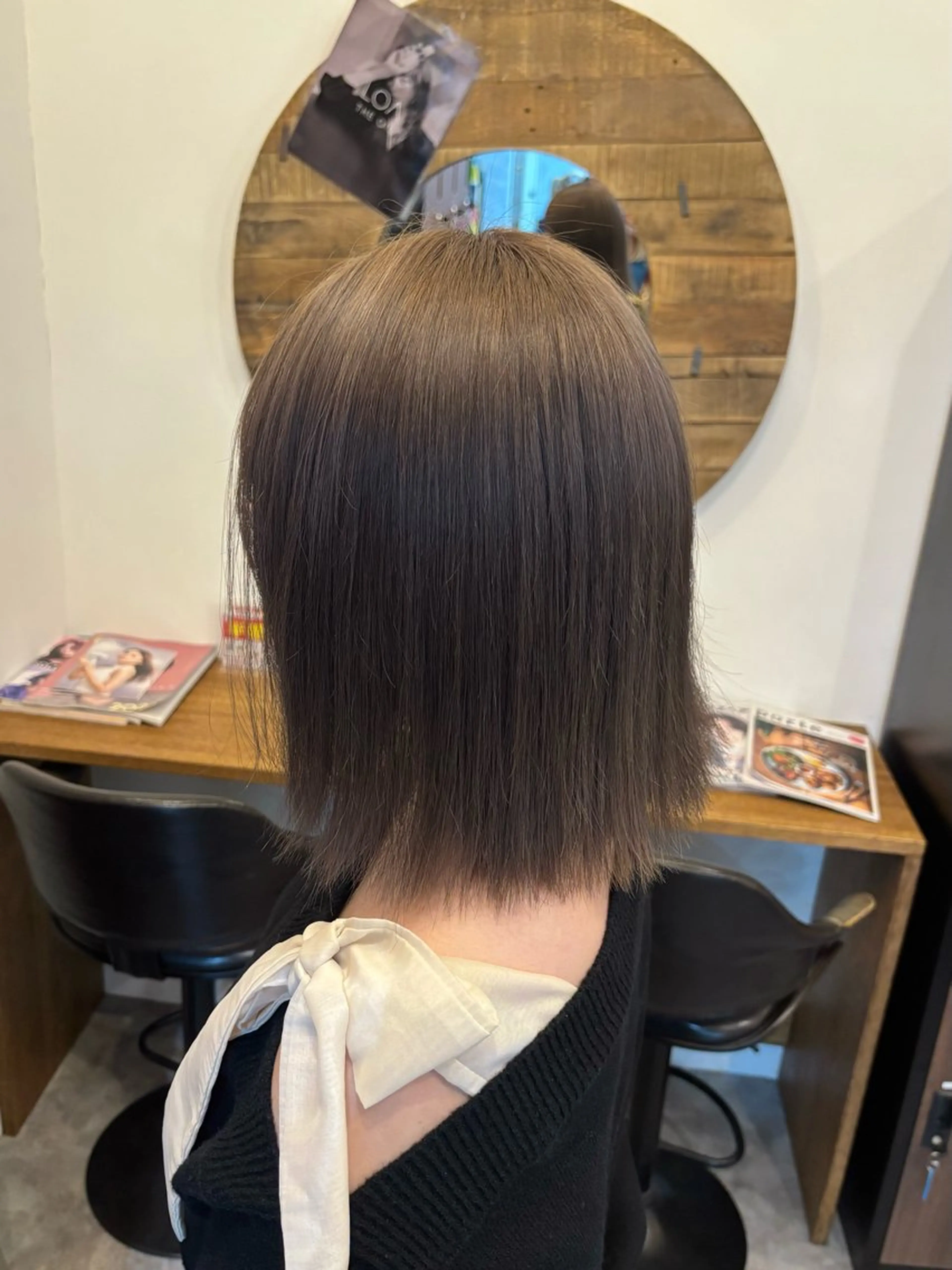 ショート カラー バレイヤージュ ベージュカラー ブリーチ ケアブリーチ 透明感カラー ヘアカラー 【C'LD】 Mimoのヘアスタイル