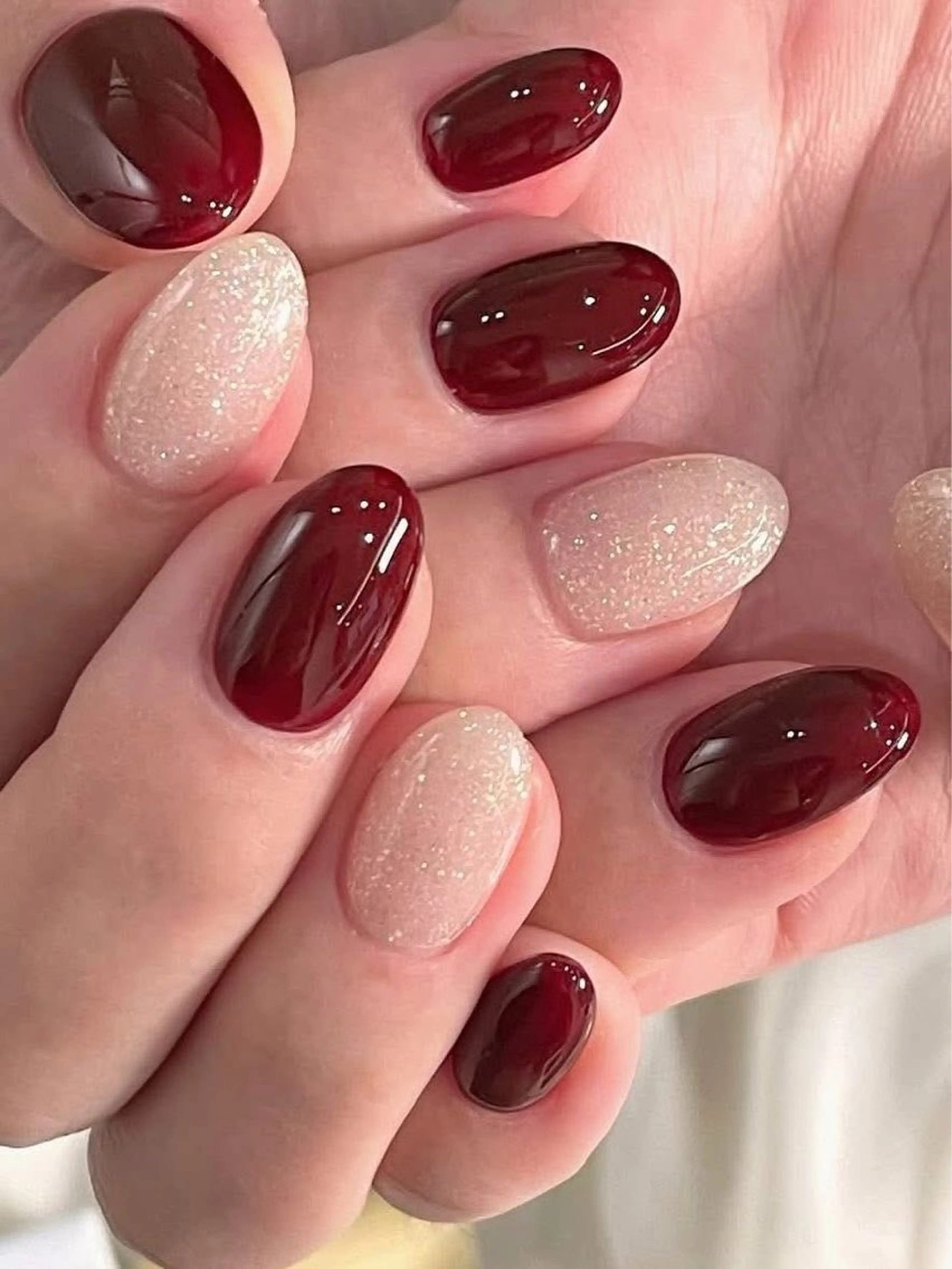 チップ長さ出し10本+ワンカラーの写真