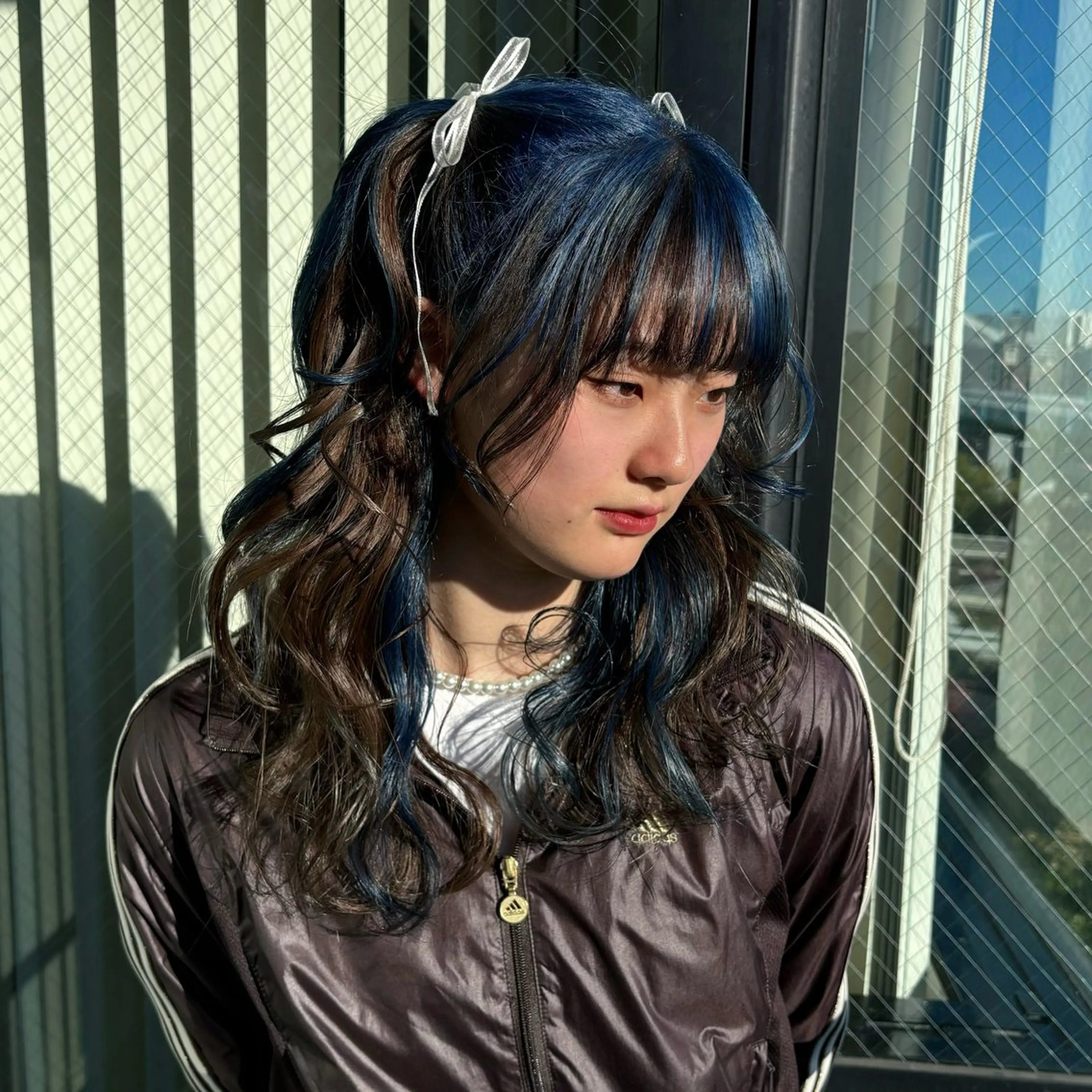 ミディアム カラー 💫miyu💫デザ インカラー/アレンジのヘアスタイル