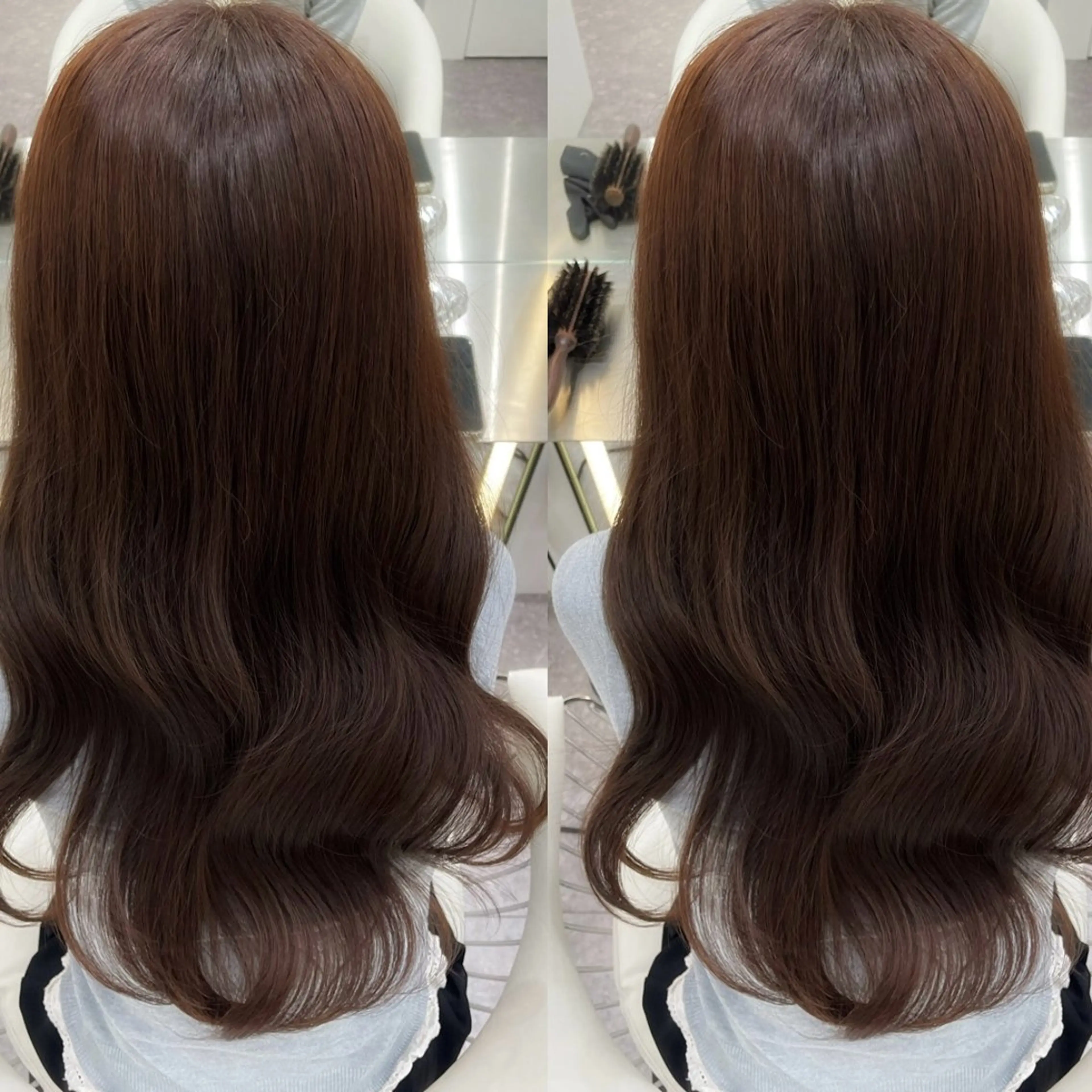 ロング カラー ヘアカラー Hisa🤍新宿/髪 質改善🫧艶カラーのヘアスタイル