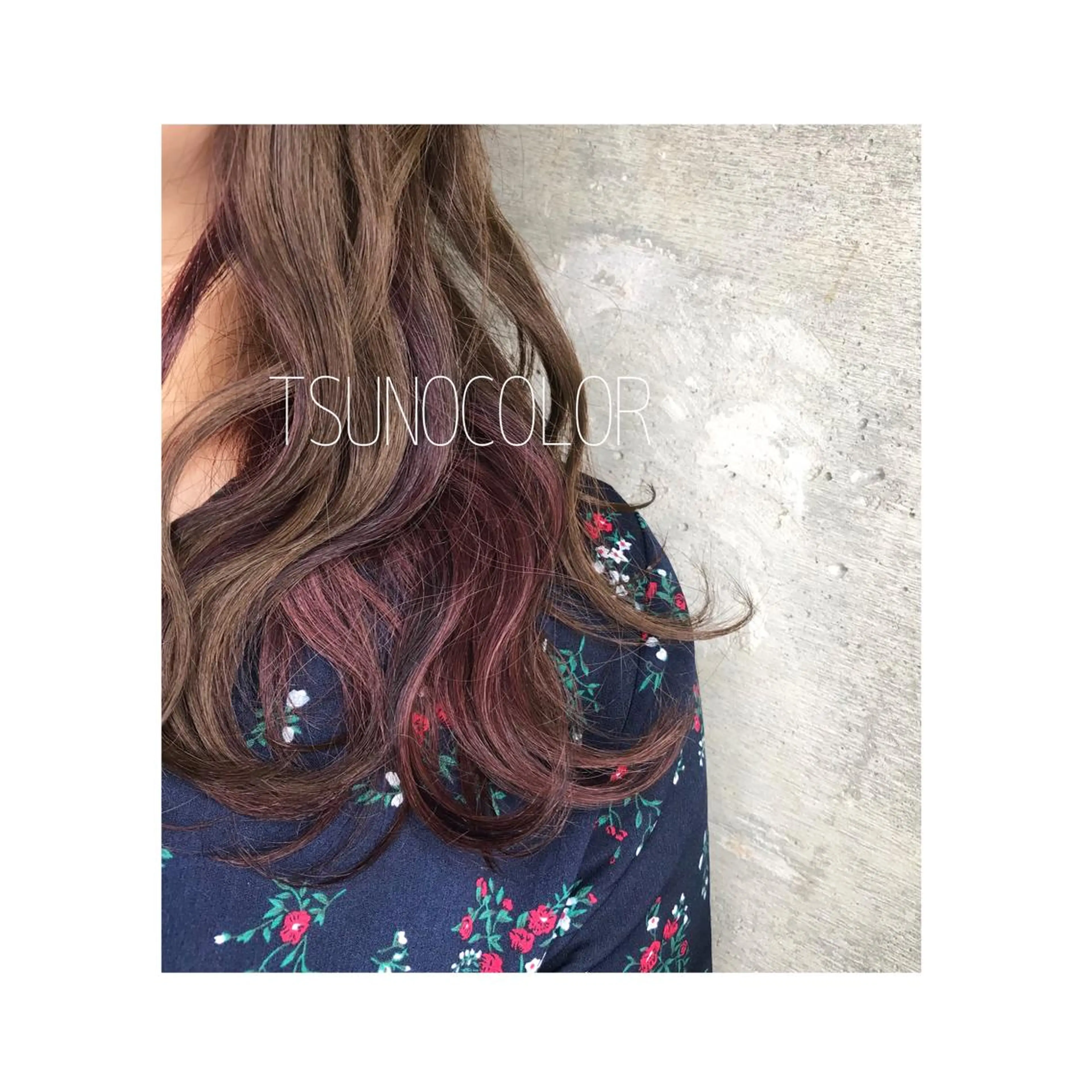 ミディアム カラー カット ヘアカラー トリートメント TSUNO🦖 派手髪/オタク美容師のヘアスタイル