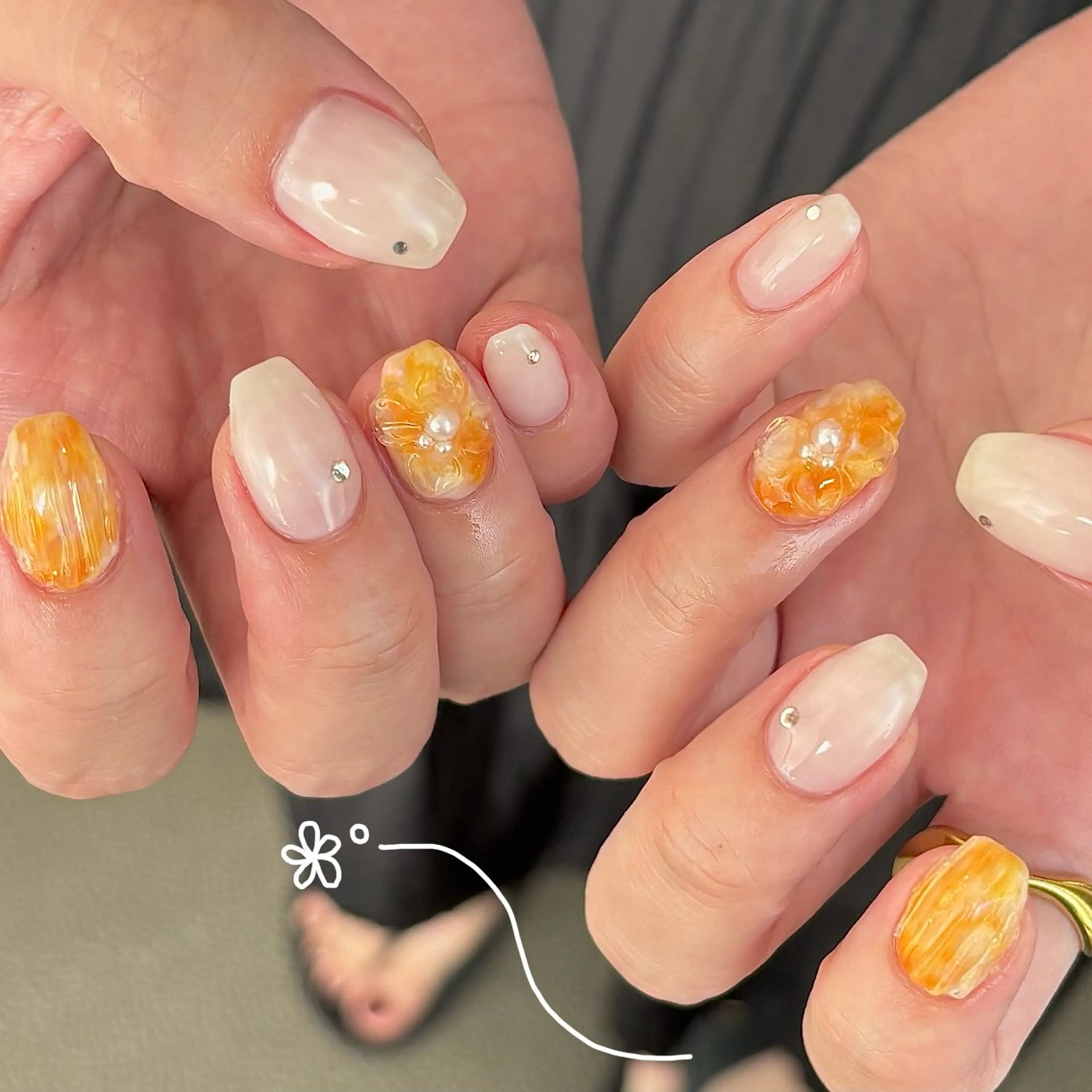 ネイル ハンドネイル Nailsalon BLOOM🌷 山崎のネイルデザイン