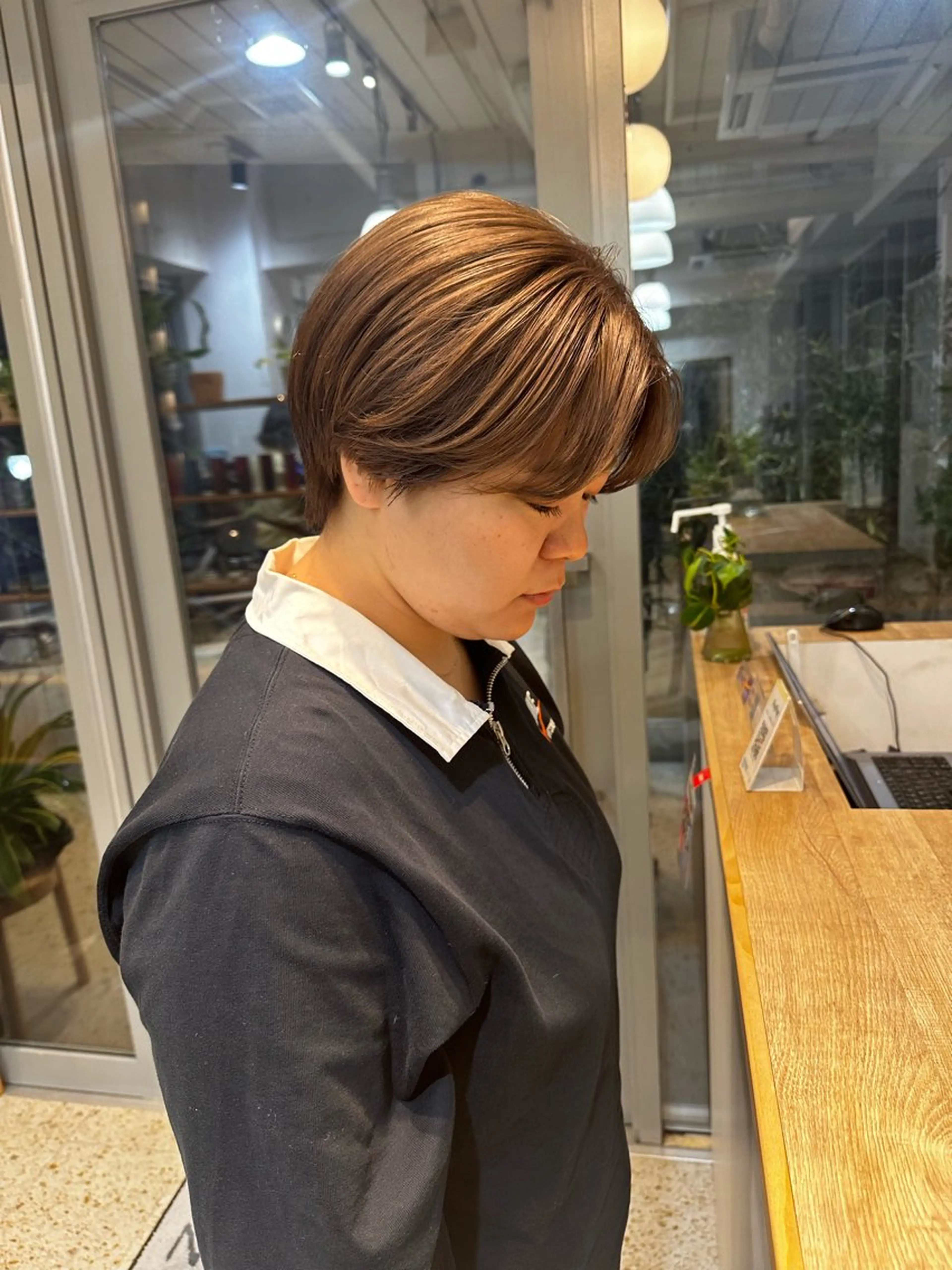 ✔️カラーリング＋オージュアトリートメントの写真