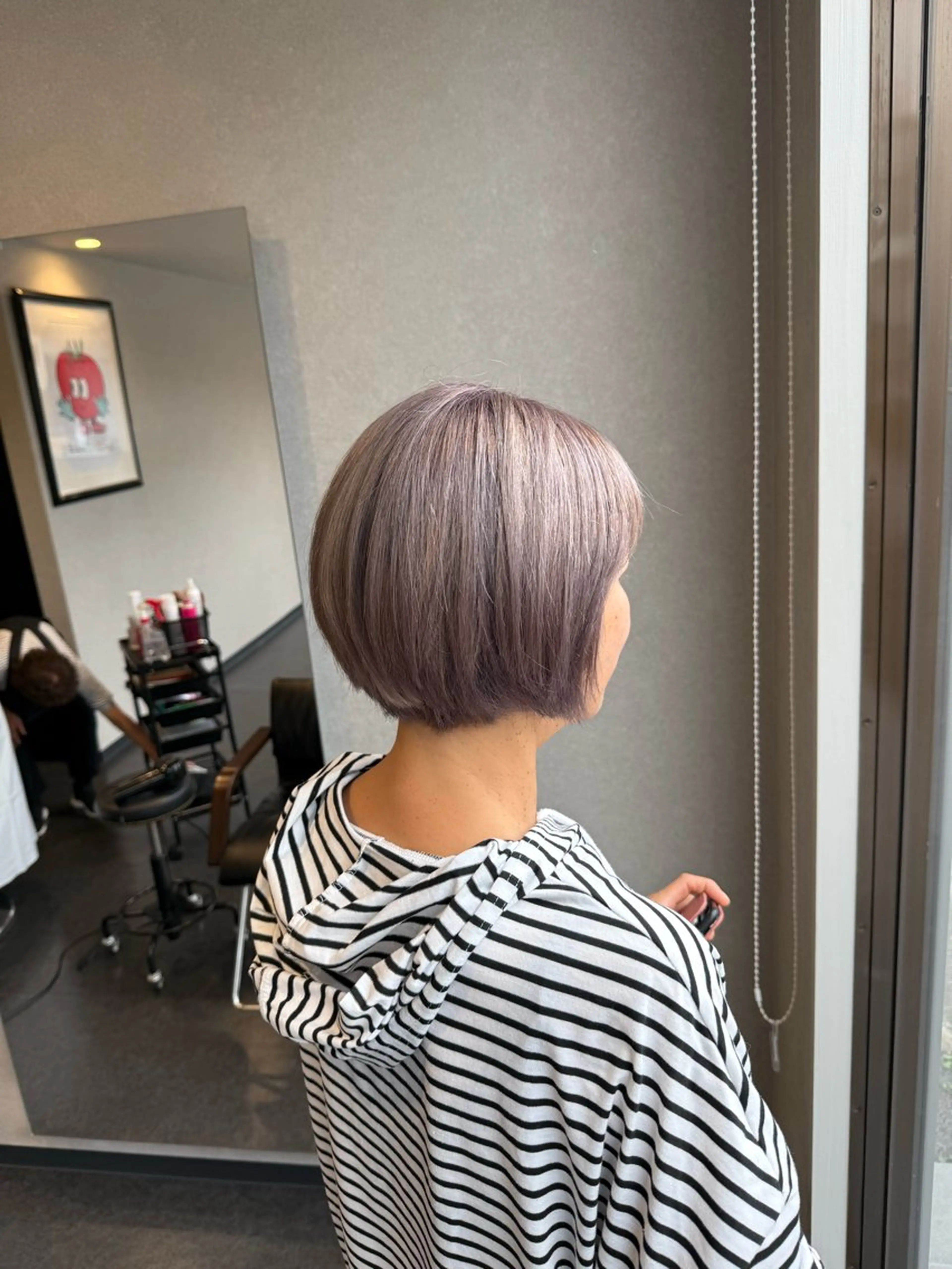 ショート アッシュ ボブ 小顔カット 髪質改善⚡️カラー 🍀武久 誠🍀のヘアスタイル