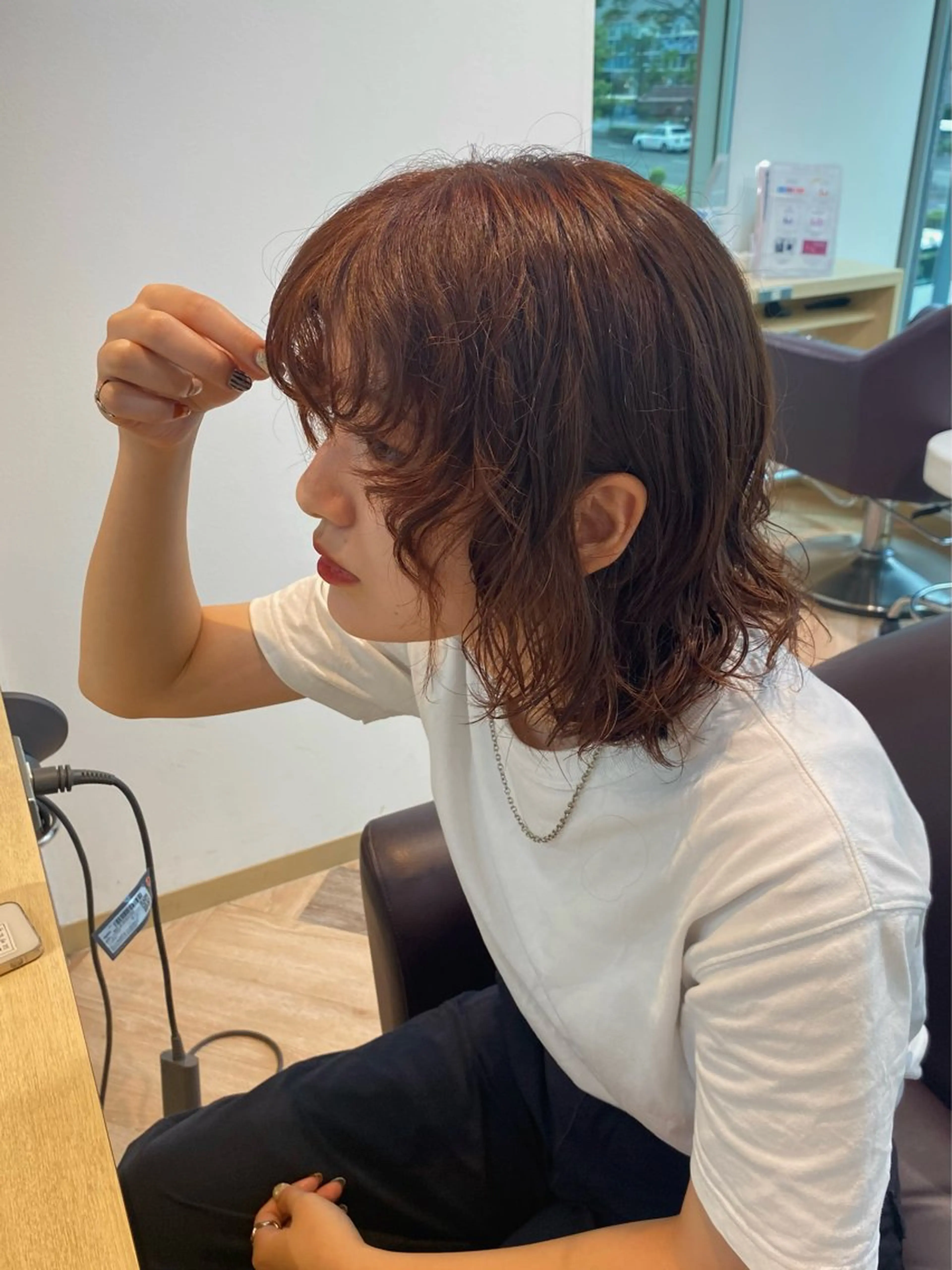 カラー オレンジ ヘアカラー Yamada Ami🪐のヘアスタイル