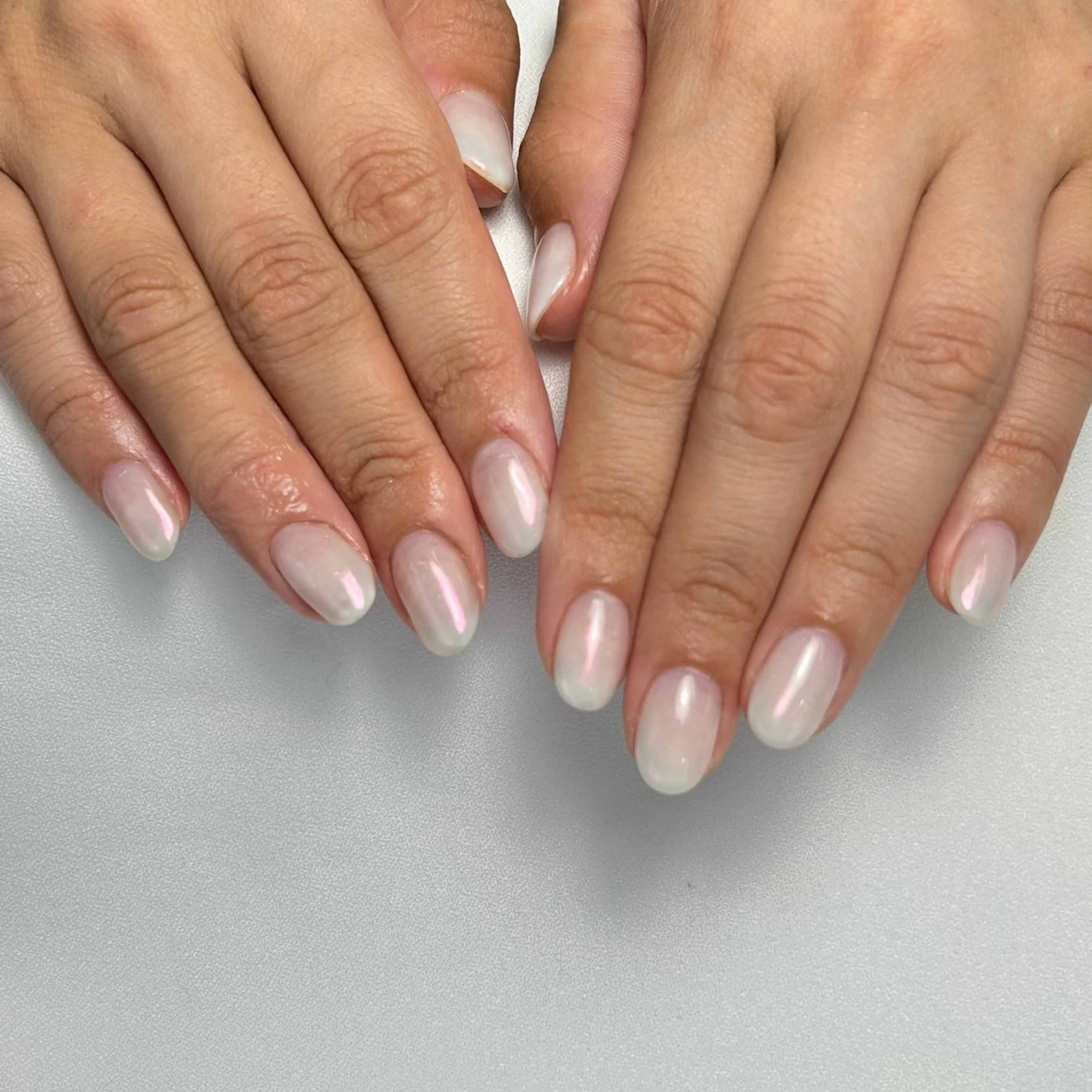 ネイル ミラーネイル ホワイト Beauty Lounge relle(リル)所属・Ono Yuna relleのネイルデザイン