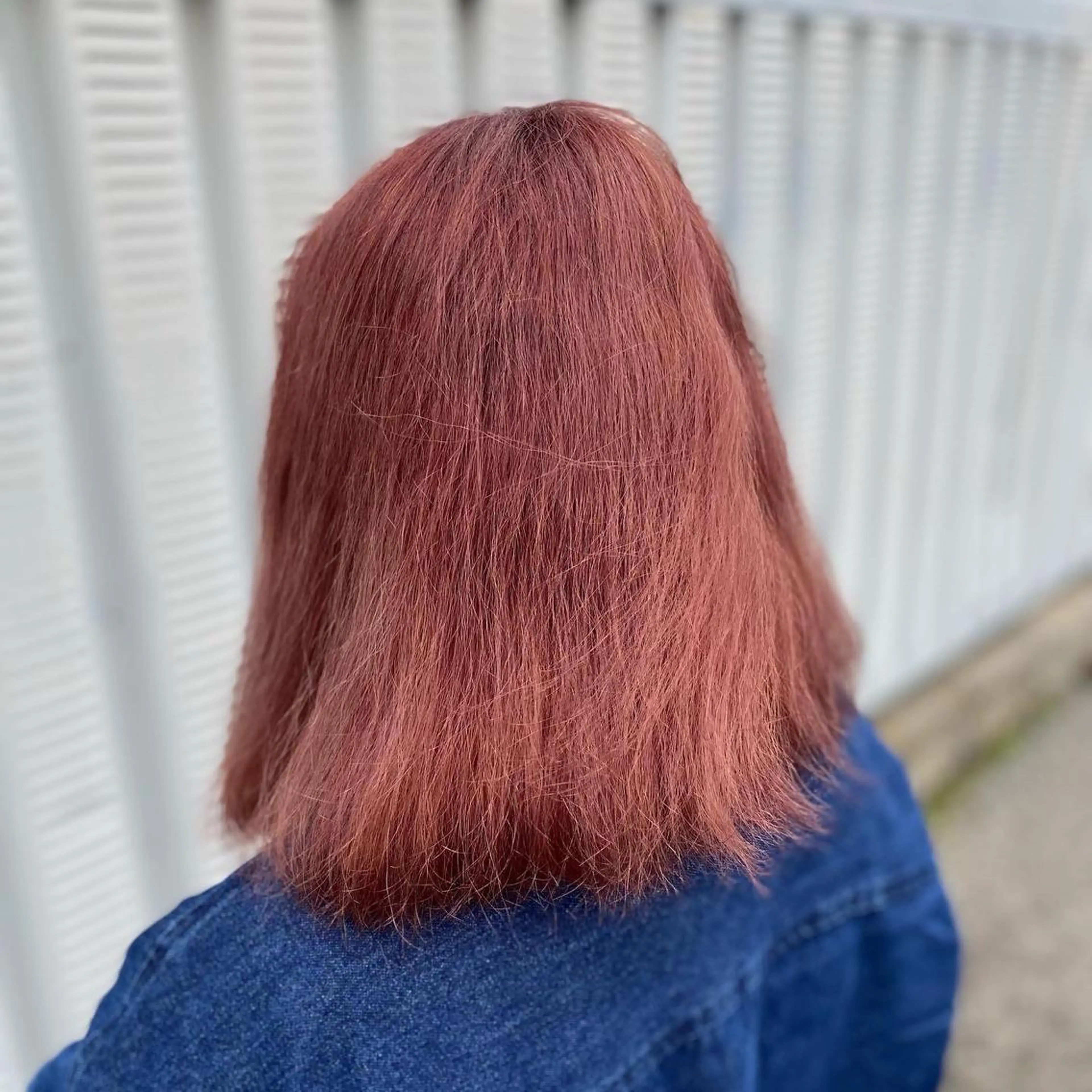 ミディアム カラー ブリーチ ピンクカラー 大越 美鈴のヘアスタイル