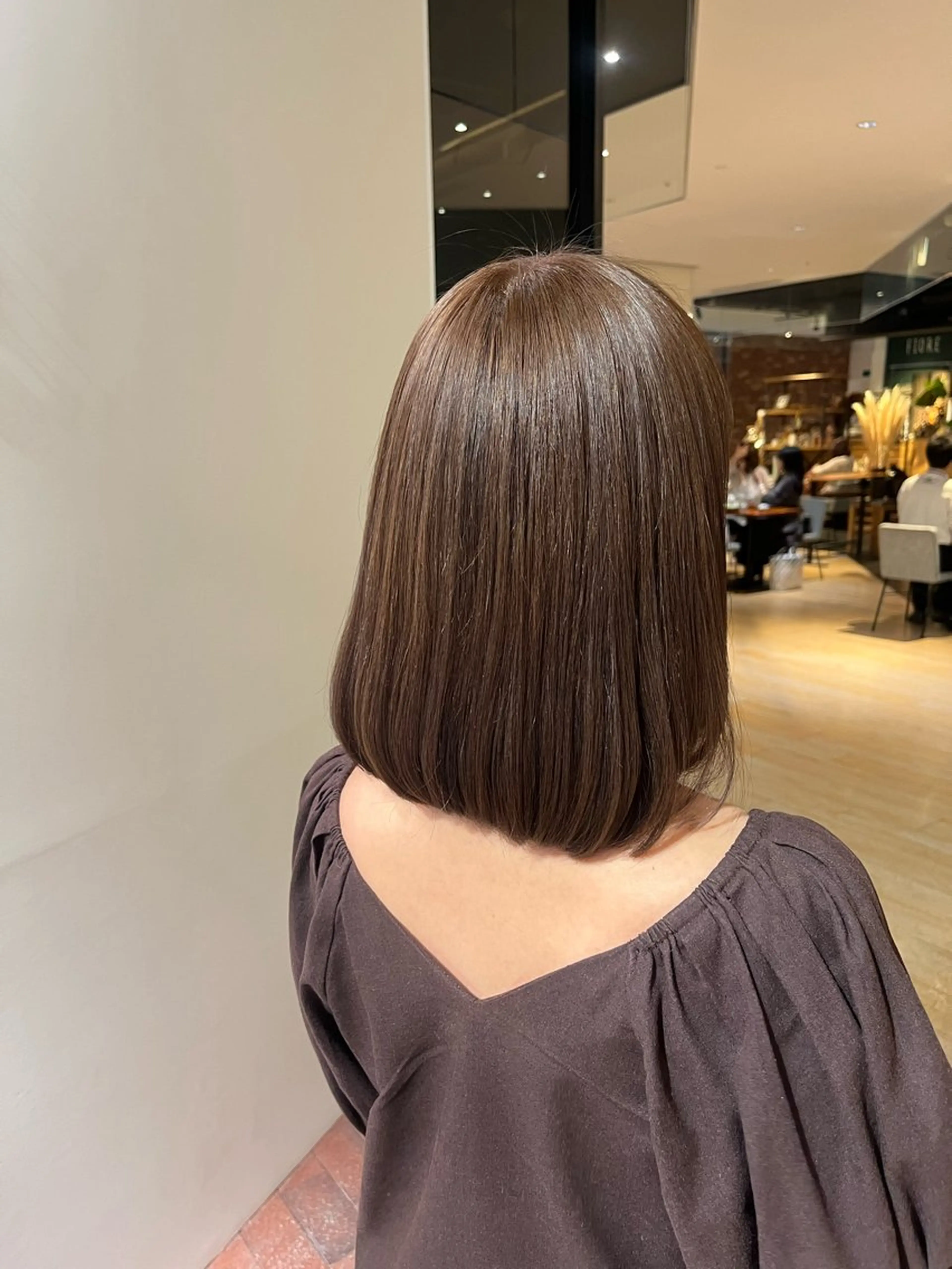 ミディアム マンツーマン 縮毛矯正/マユコのヘアスタイル