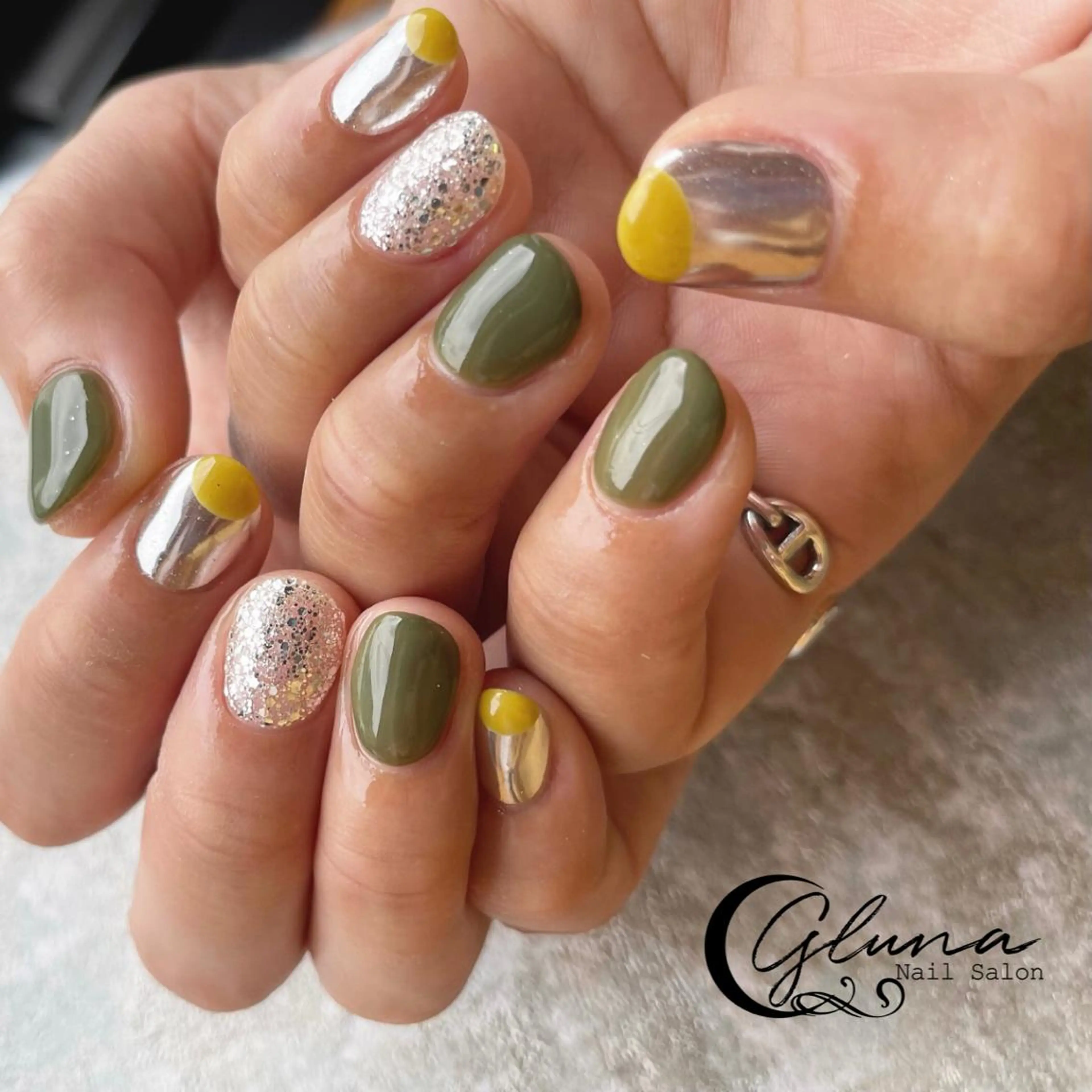 ネイル ハンドネイル gluna nailのネイルデザイン