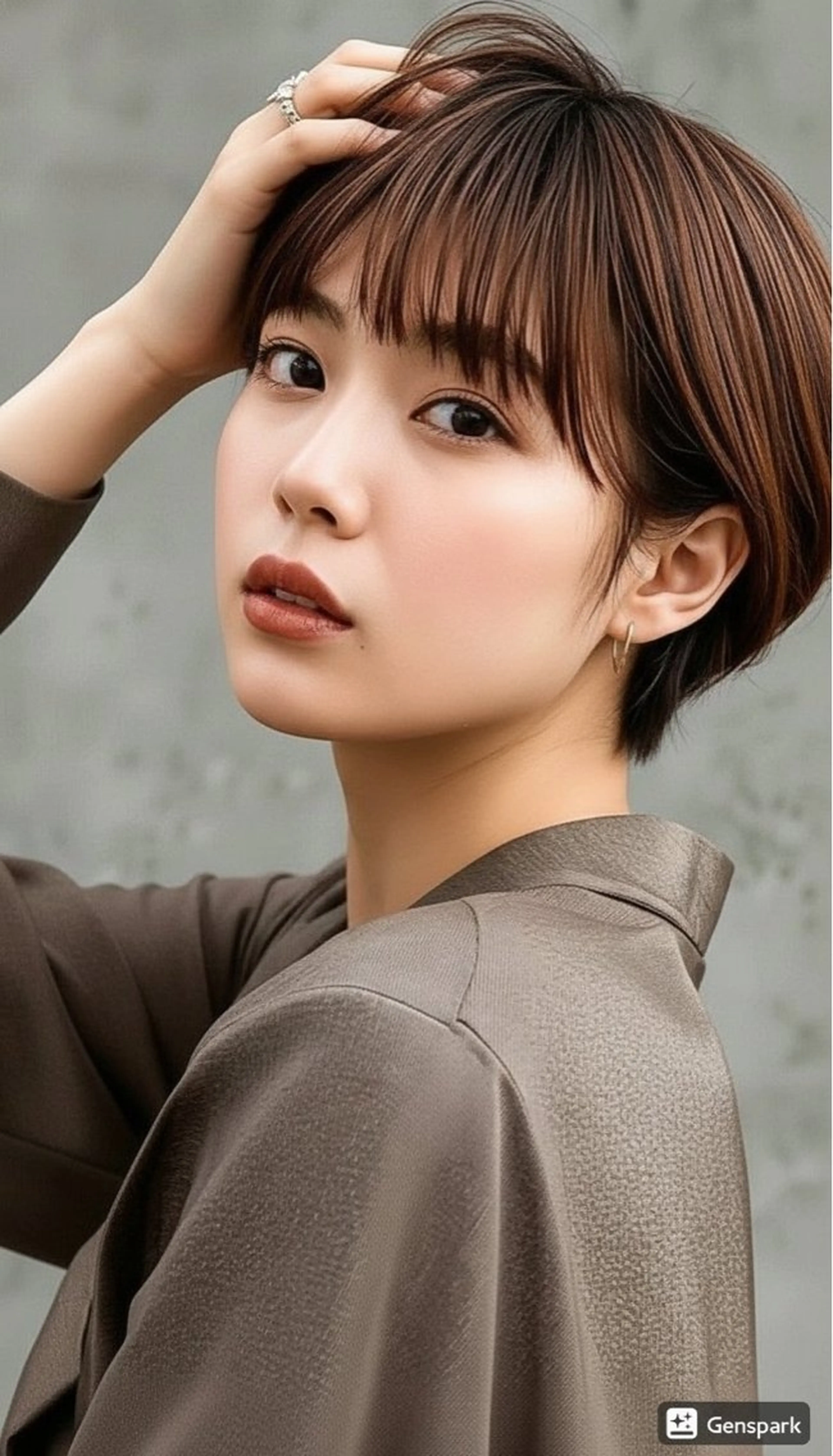 ショート 韓国風ヘア ショートヘア カット TMJ所属・拓麿✂︎/ショート 専門×透明感カラーのヘアスタイル