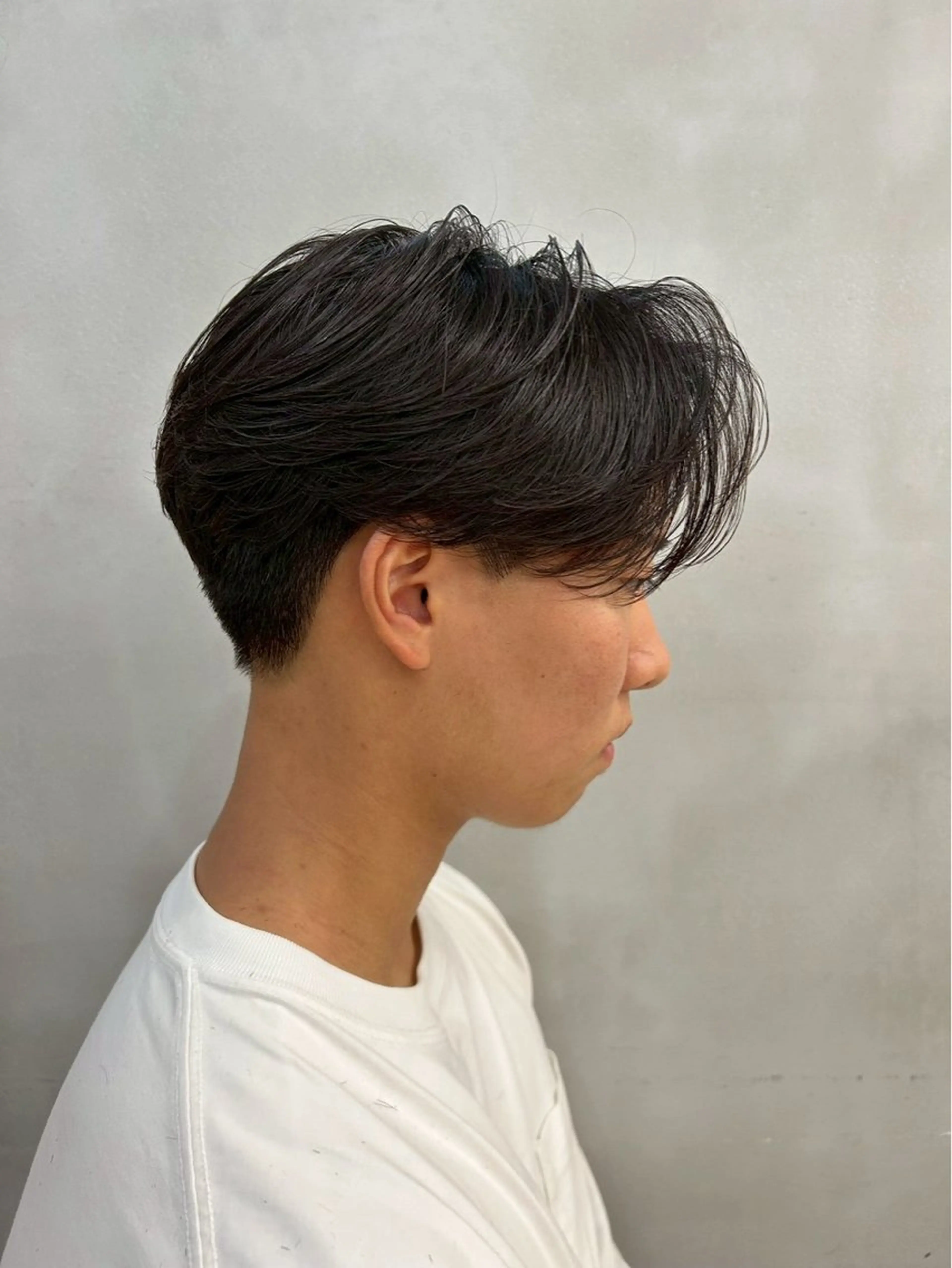 パーマ メンズ カット パーマ トリートメント ヘアセット 表参道/スパイキー ショート/マッシュのヘアスタイル