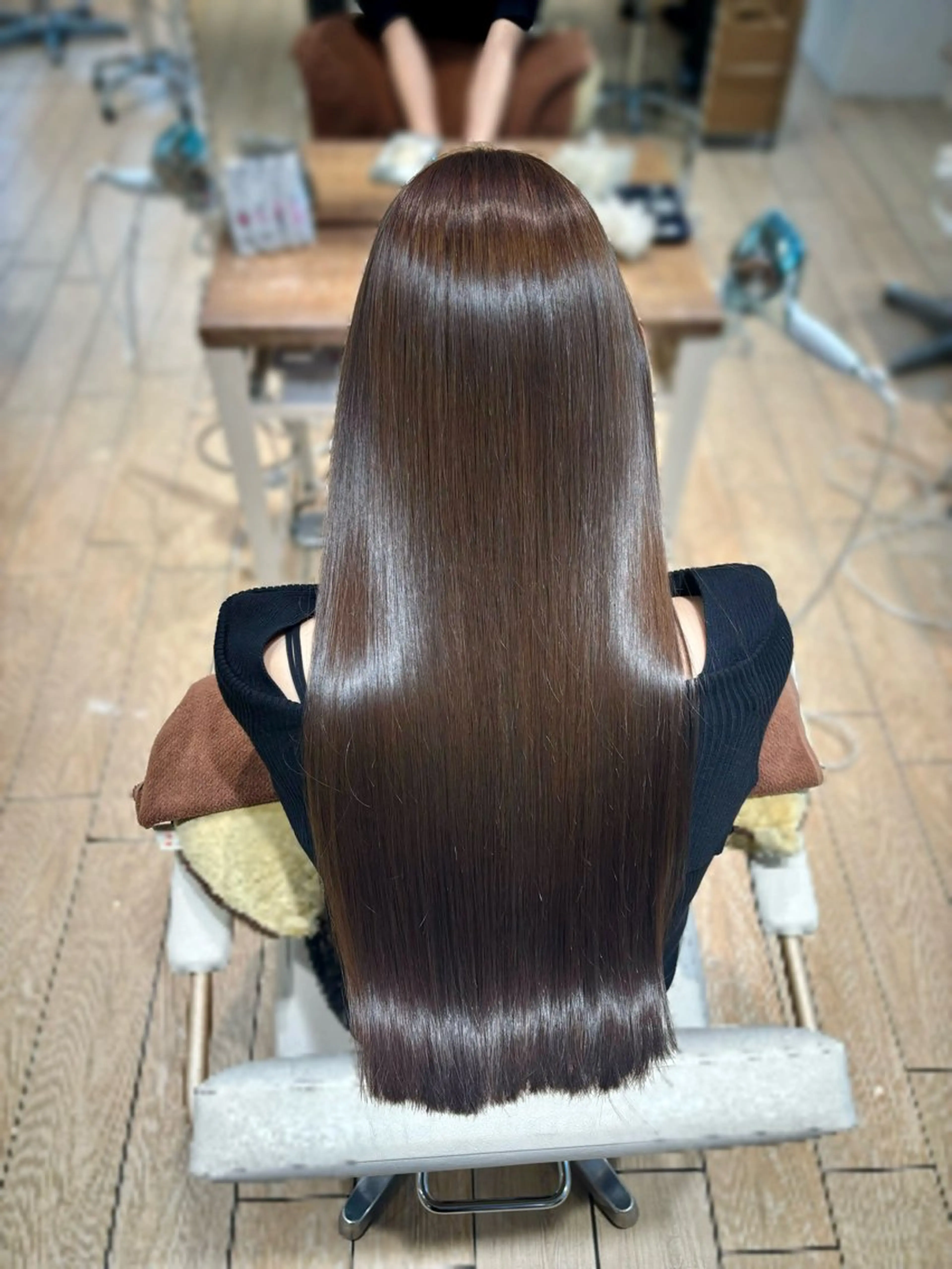 ロング 縮毛矯正 トリートメント AFLOAT D‘L所属・髪質改善🍯/透明感 カラー/MANARUのヘアスタイル