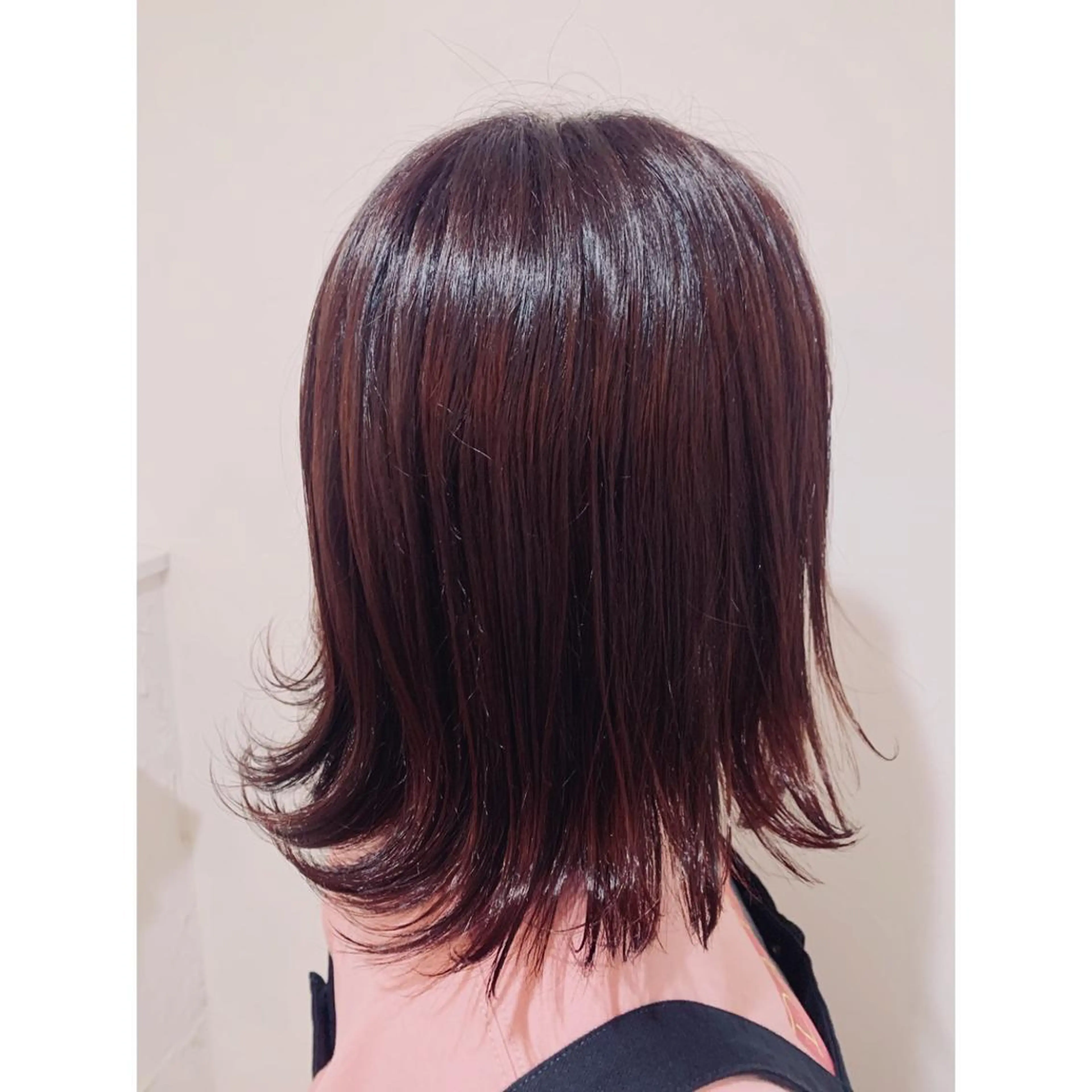 ミディアム ピンクブラウン 🦋エクステ/透明感 カラー🦋宮川莉央のヘアスタイル