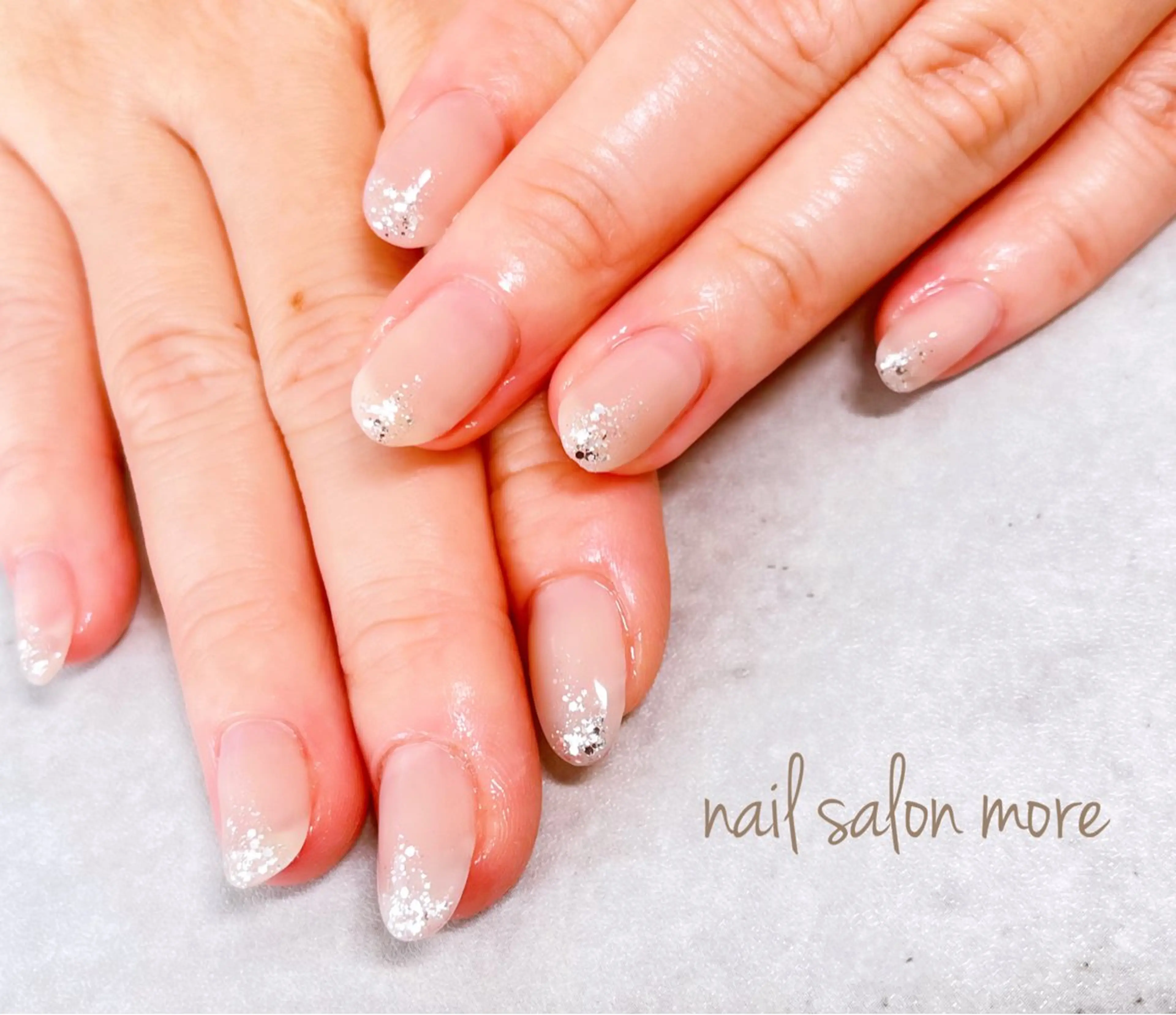 ネイル ラメ(グリッター) ワンカラーネイル ハンドネイル nail salon moreのネイルデザイン