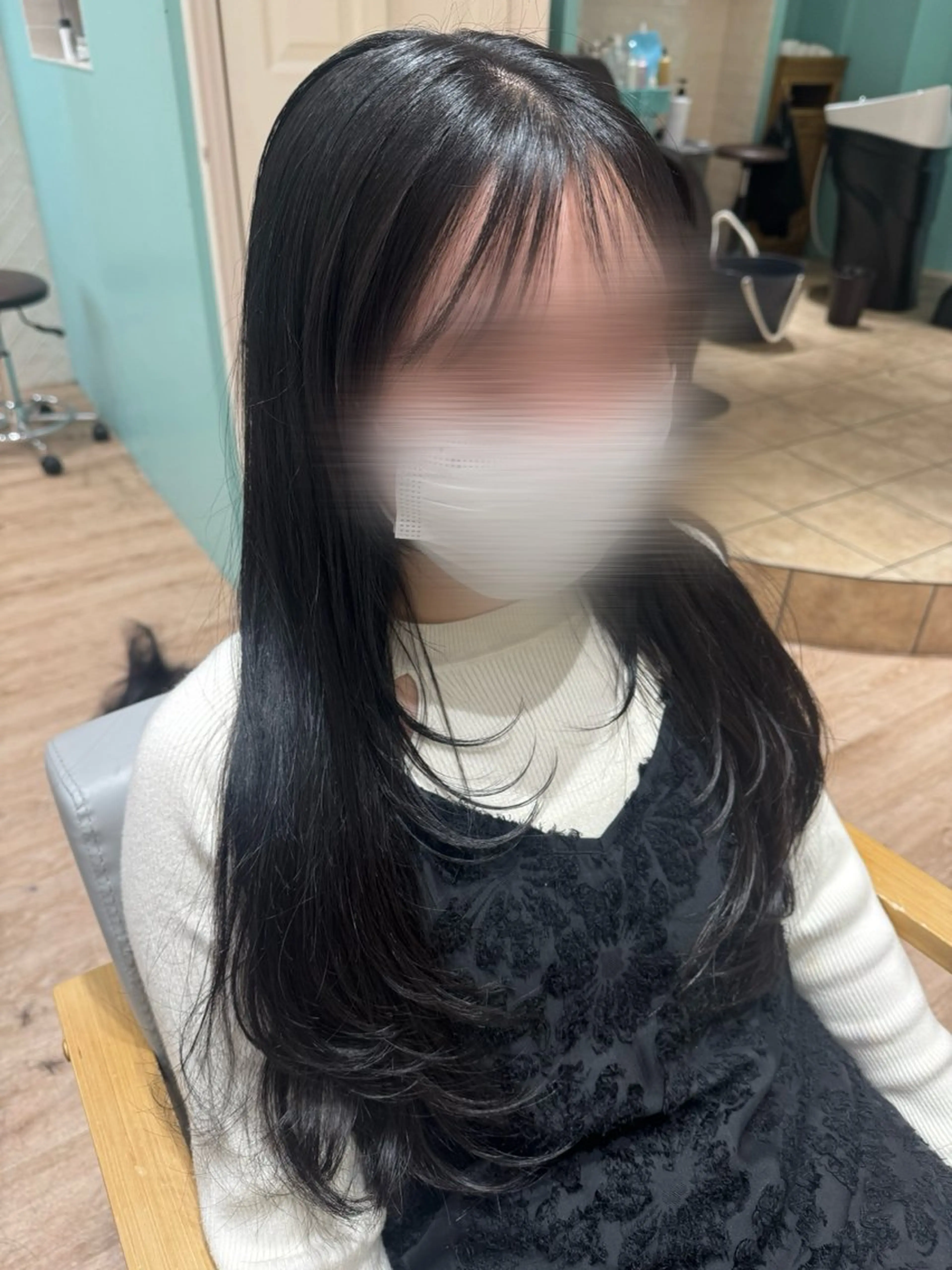 ロング カラー 河添 麗菜のヘアスタイル
