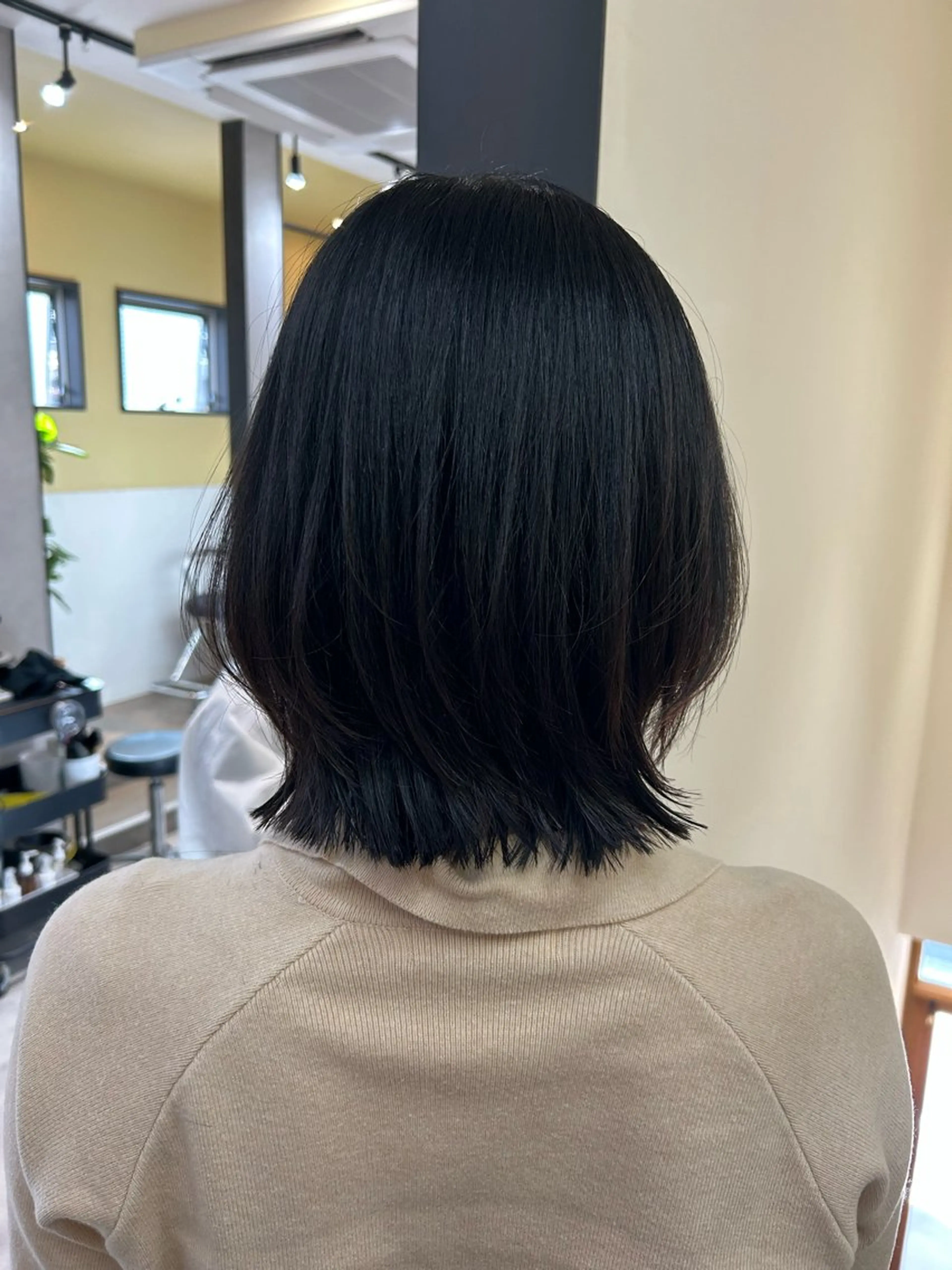 ミディアム ボブレイヤー ボブ レイヤーカット カット トリートメント hub hair レイヤー/透明感のヘアスタイル