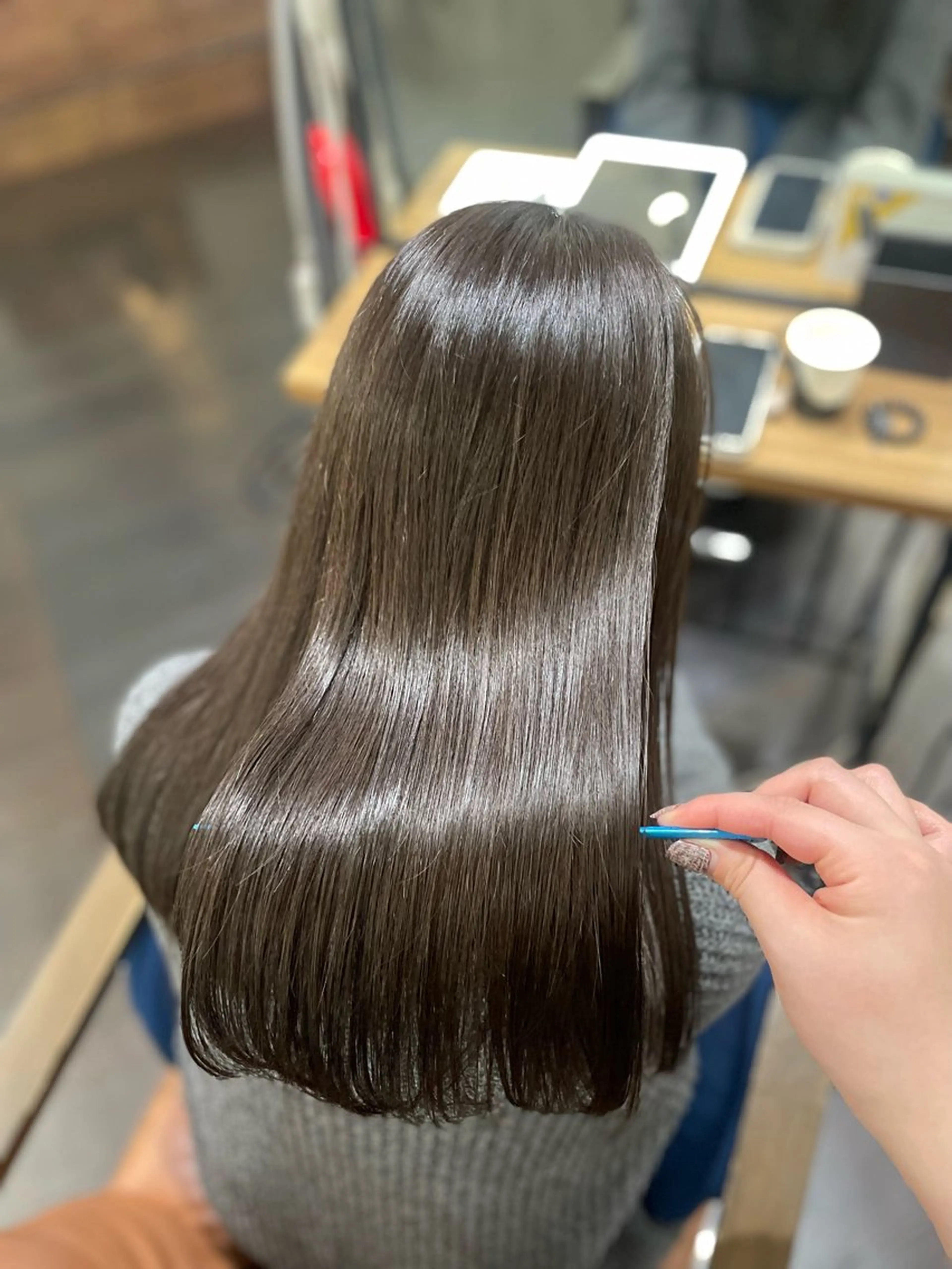 セミロング カラー 暖色カラー/ メンズ/名駅/ユキハのヘアスタイル