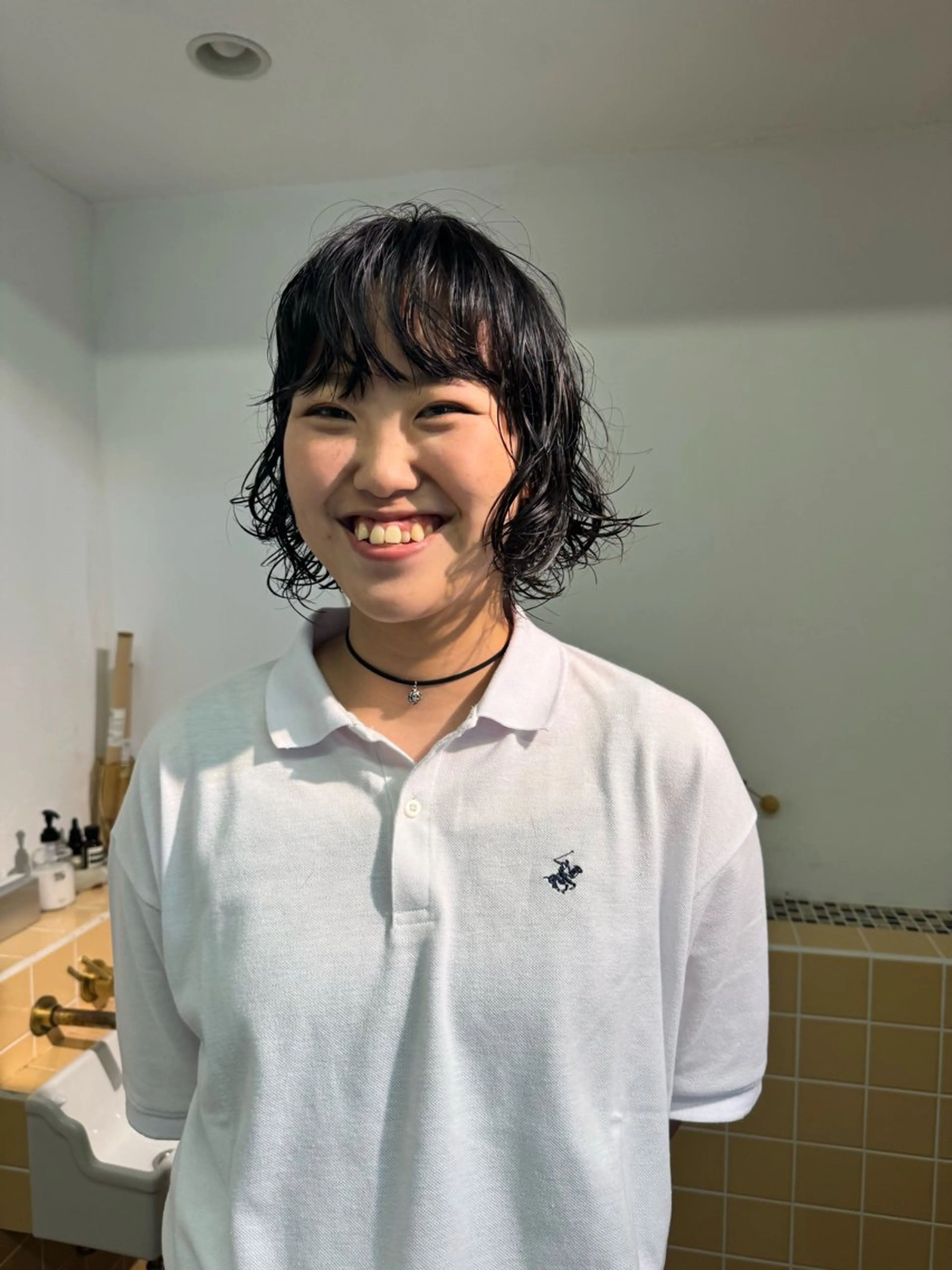 ショート パーマ ボブ くせ毛 Seeknext // Rukaのヘアスタイル