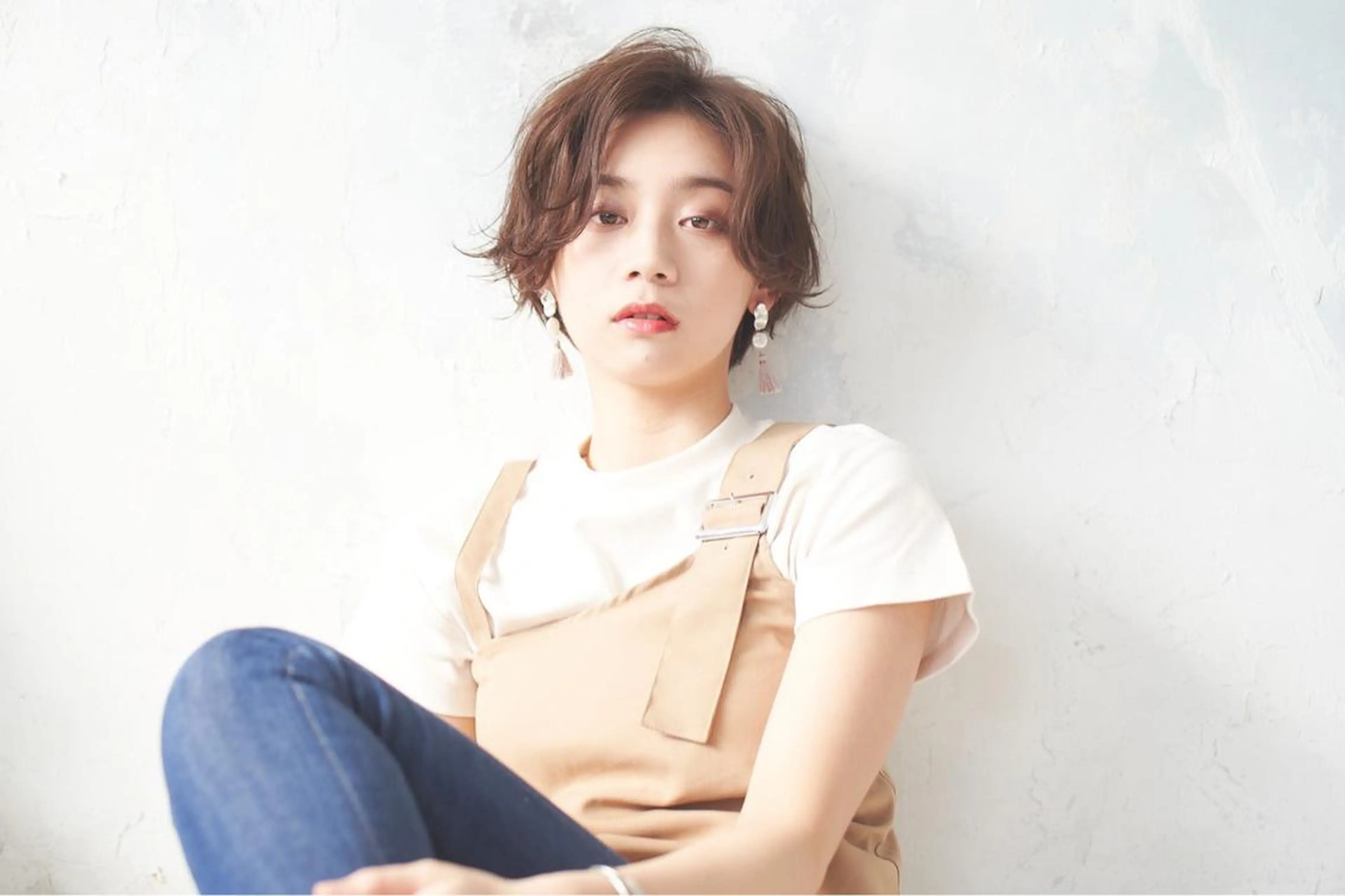 ショート カラー パーマ ヘアアレンジ マツエク・マツパ 💎耳ツボジュエリー ×銀座美容室💎のヘアスタイル