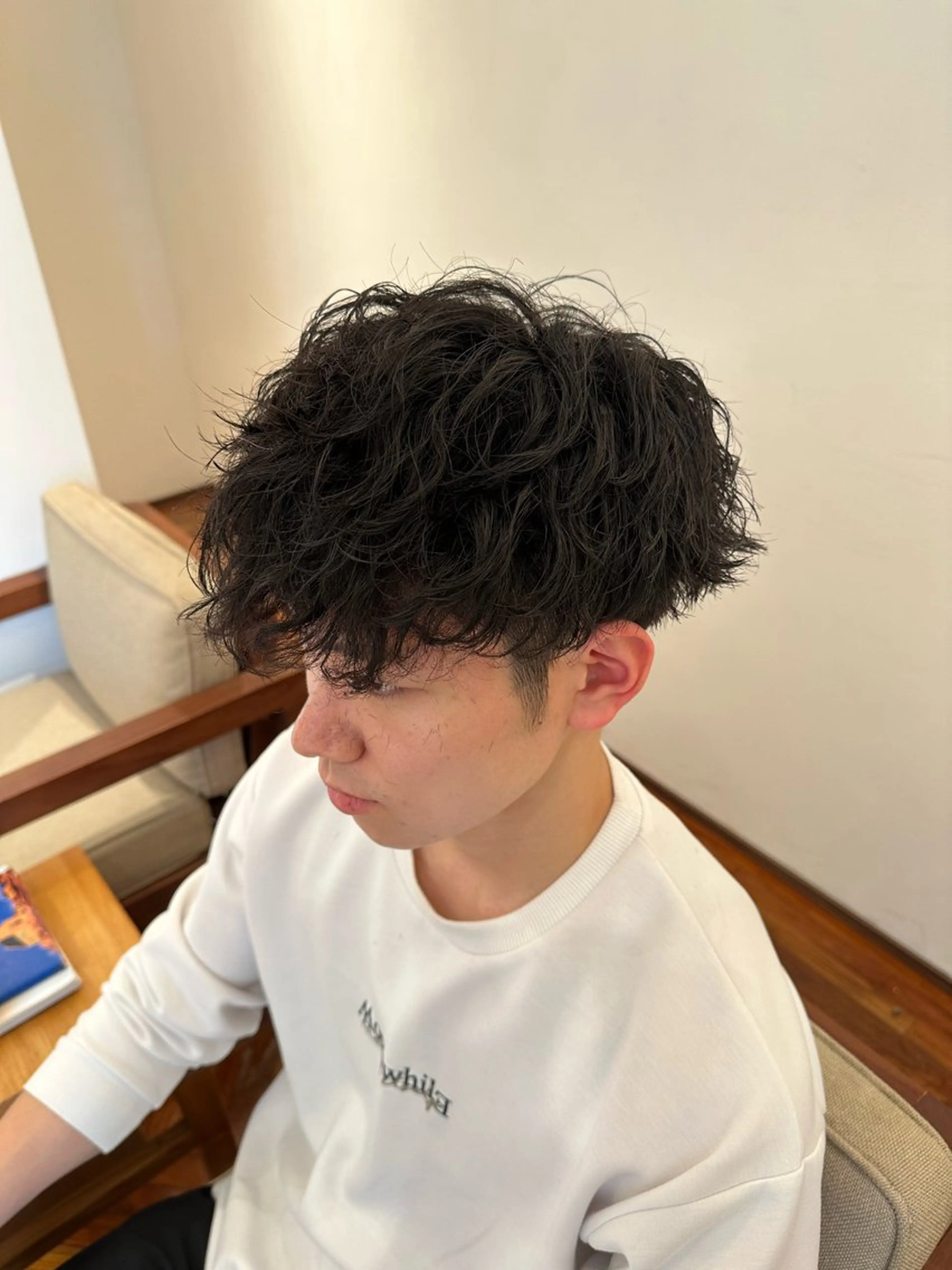 【4月土日祝日限定】メンズカット➕メンズパーマ【各種🆗】➕ケアトリートメント🌀の写真