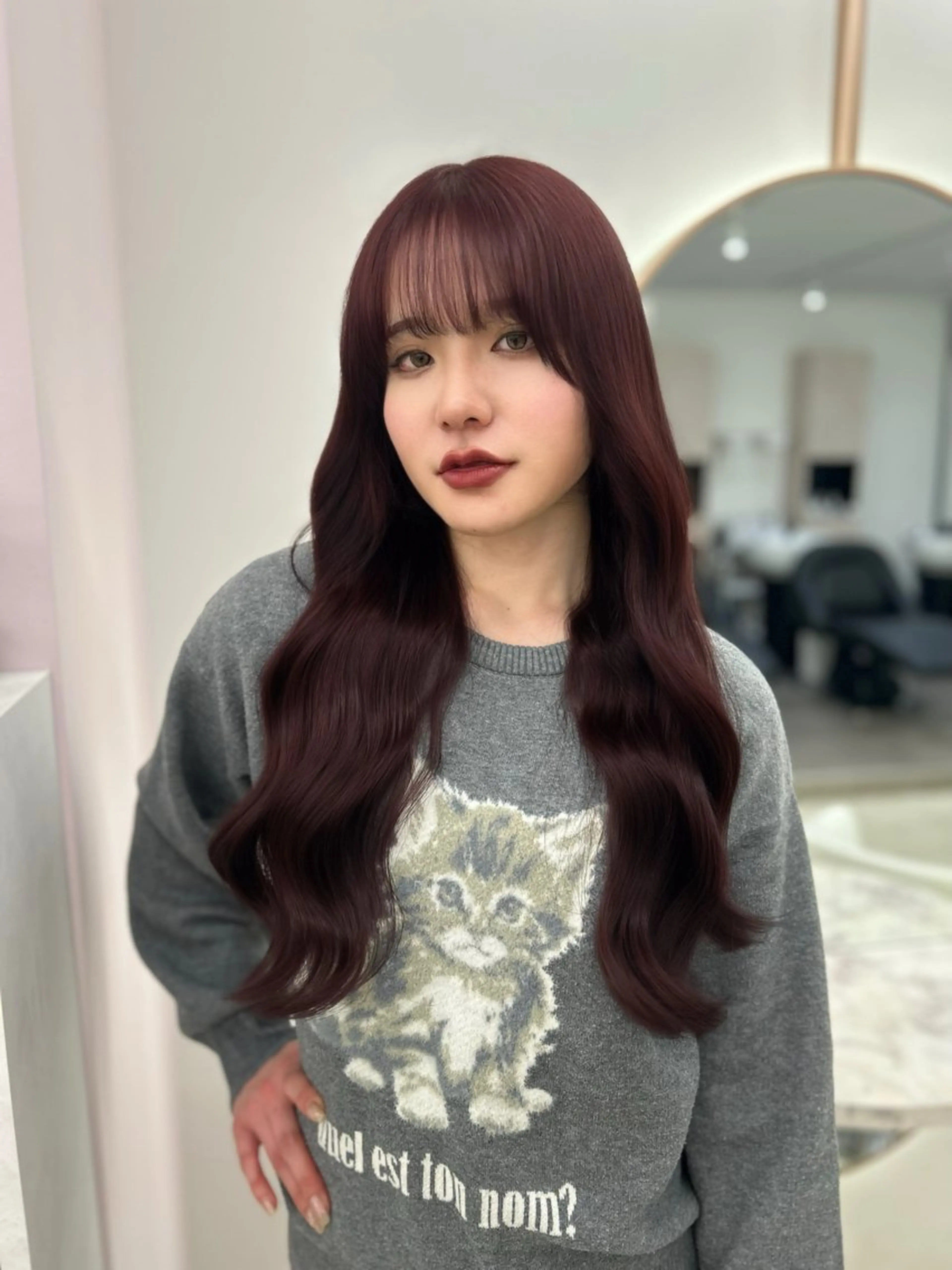 カラー ブリーチなし/暖色/ 艶髪/ユリヤのヘアスタイル