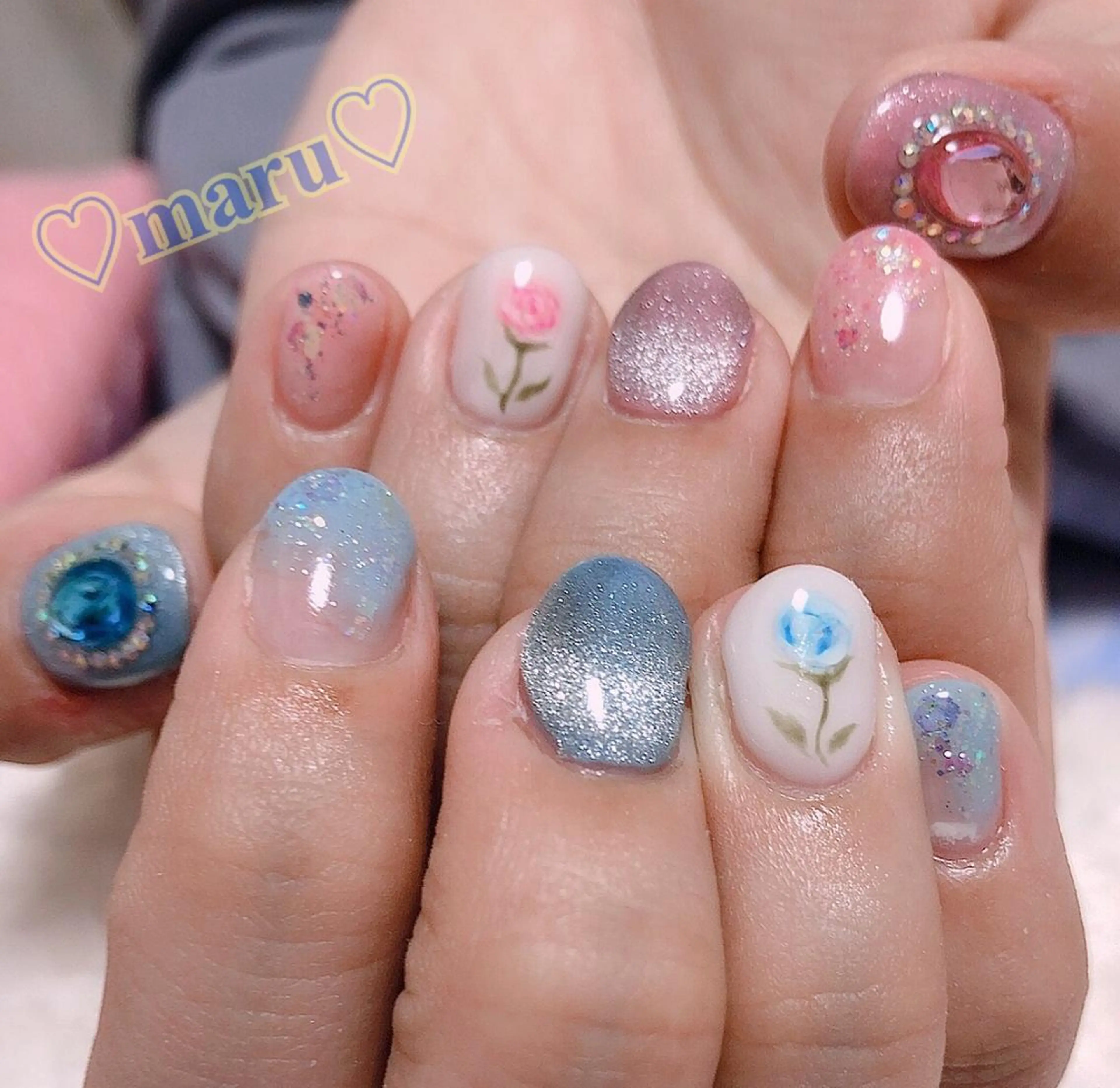 ネイル マグネットネイル ハンドネイル フットネイル まるみ♡7/1〜値上 げ致します(>_<)のその他イメージ