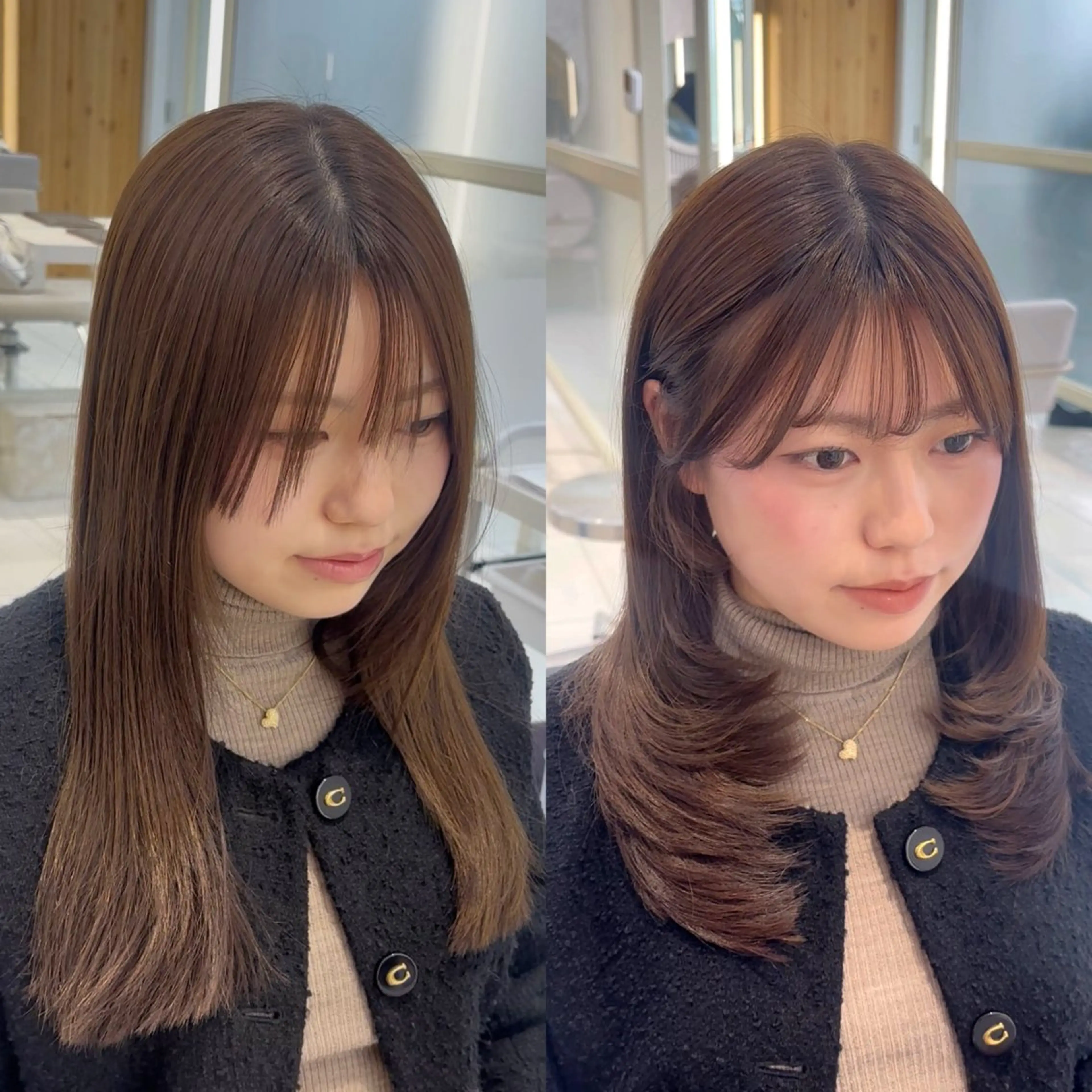 ミディアム 鈴木 彩莉のヘアスタイル