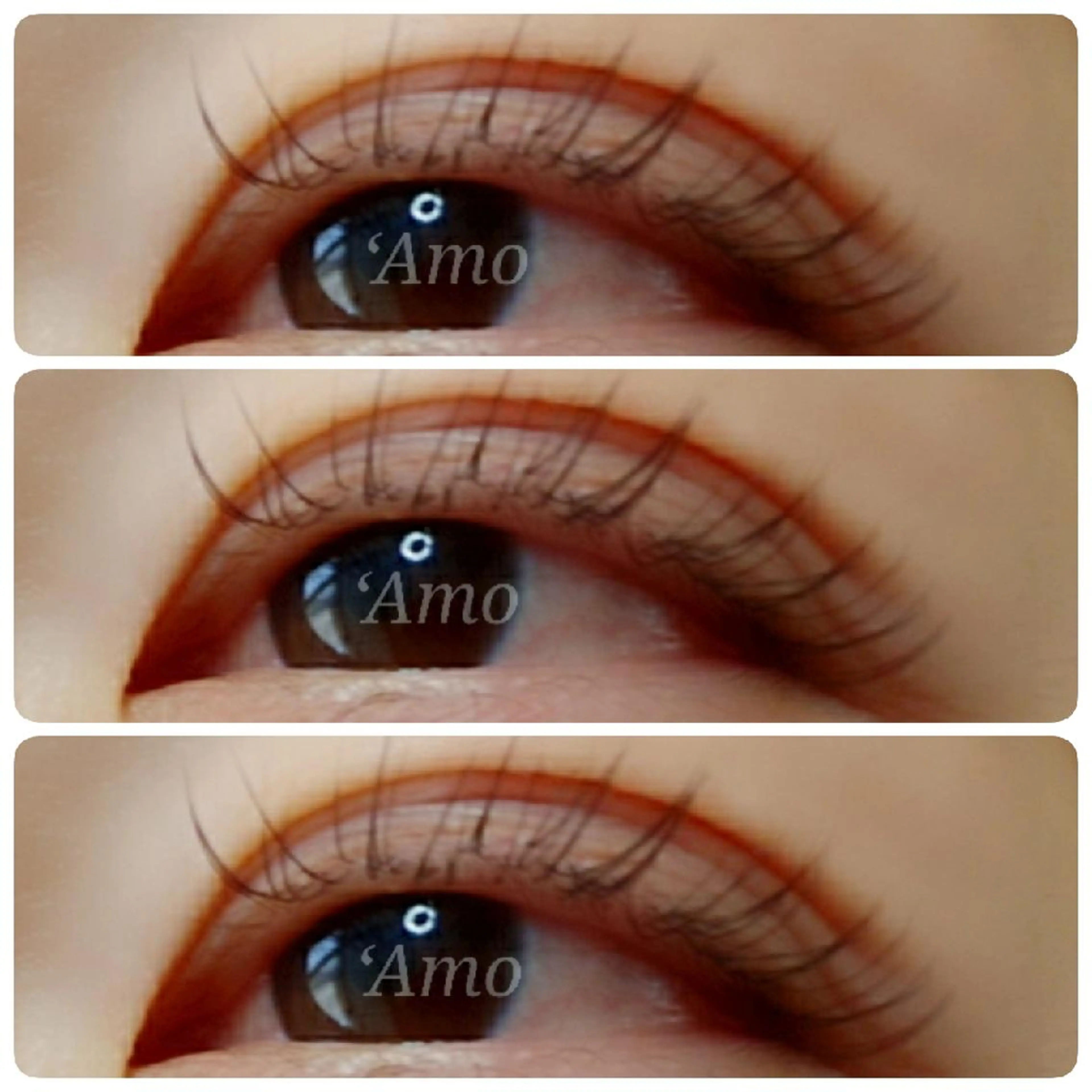 マツエク・マツパ Cカール フラットラッシュ ナチュラル ‘Amo アモのマツエク・マツパデザイン