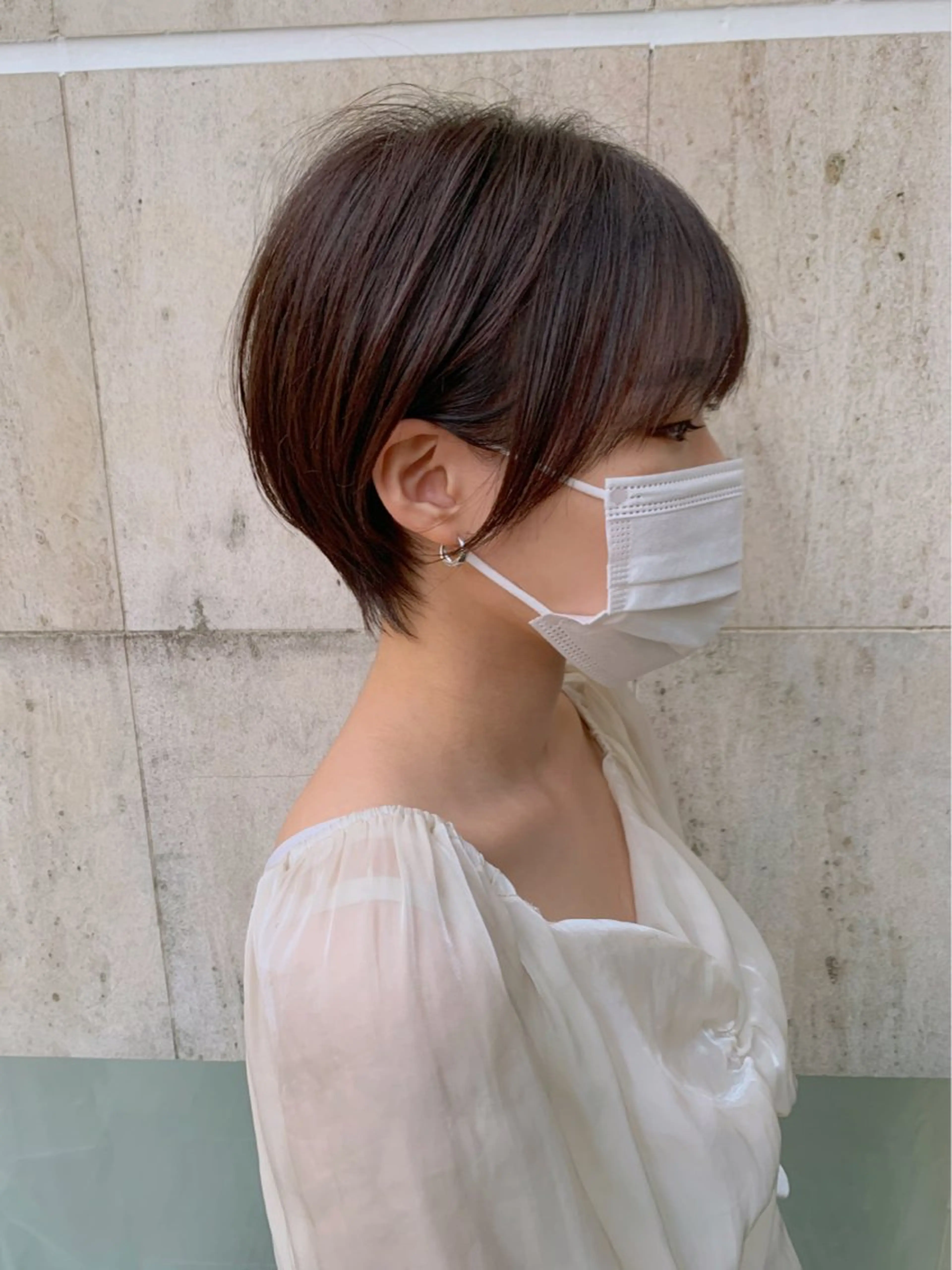 ショート カラー ミヤザキ タクトのヘアスタイル