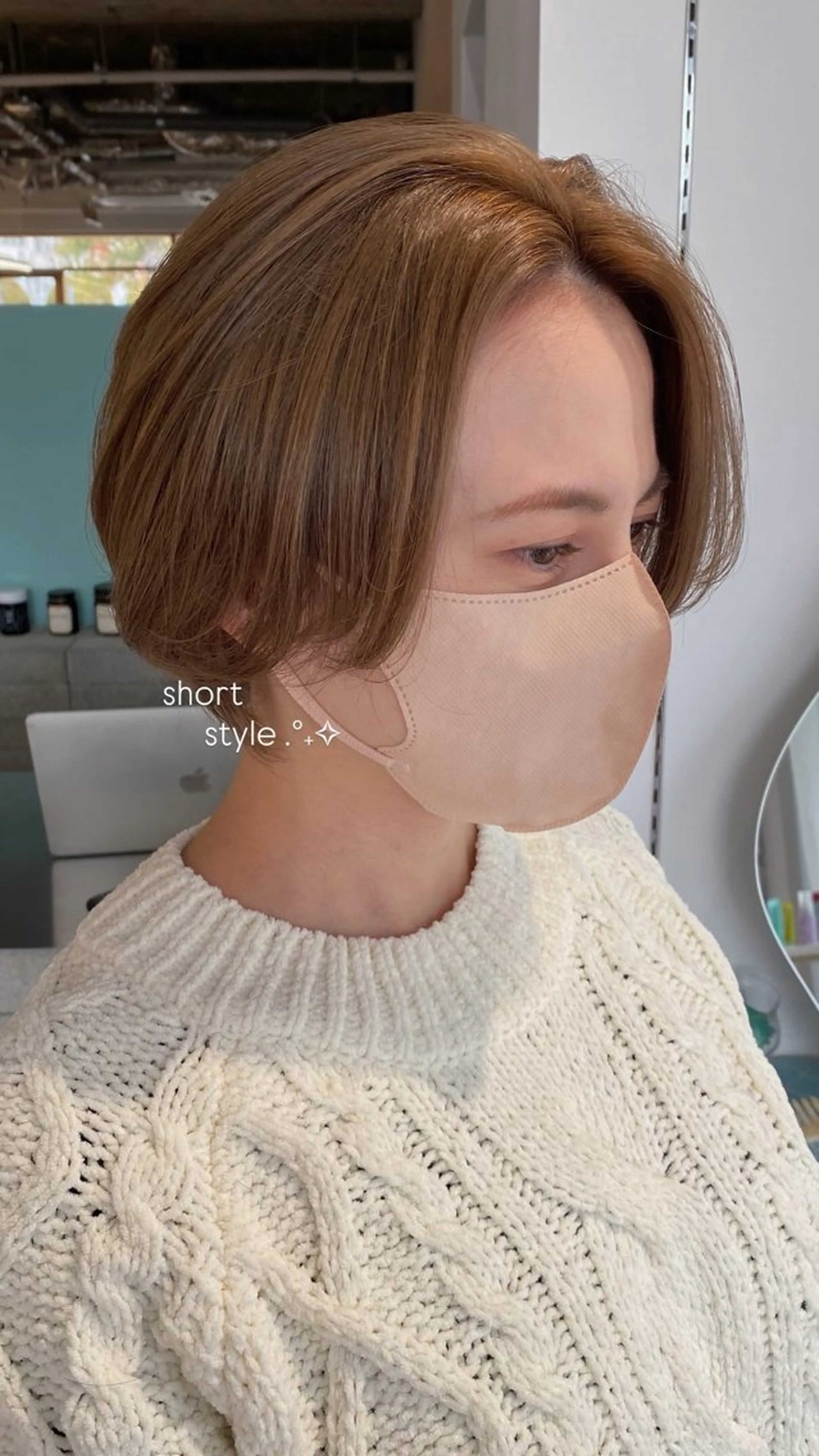 ショート ハンサムショート ショートヘア cipre 萌乃のヘアスタイル