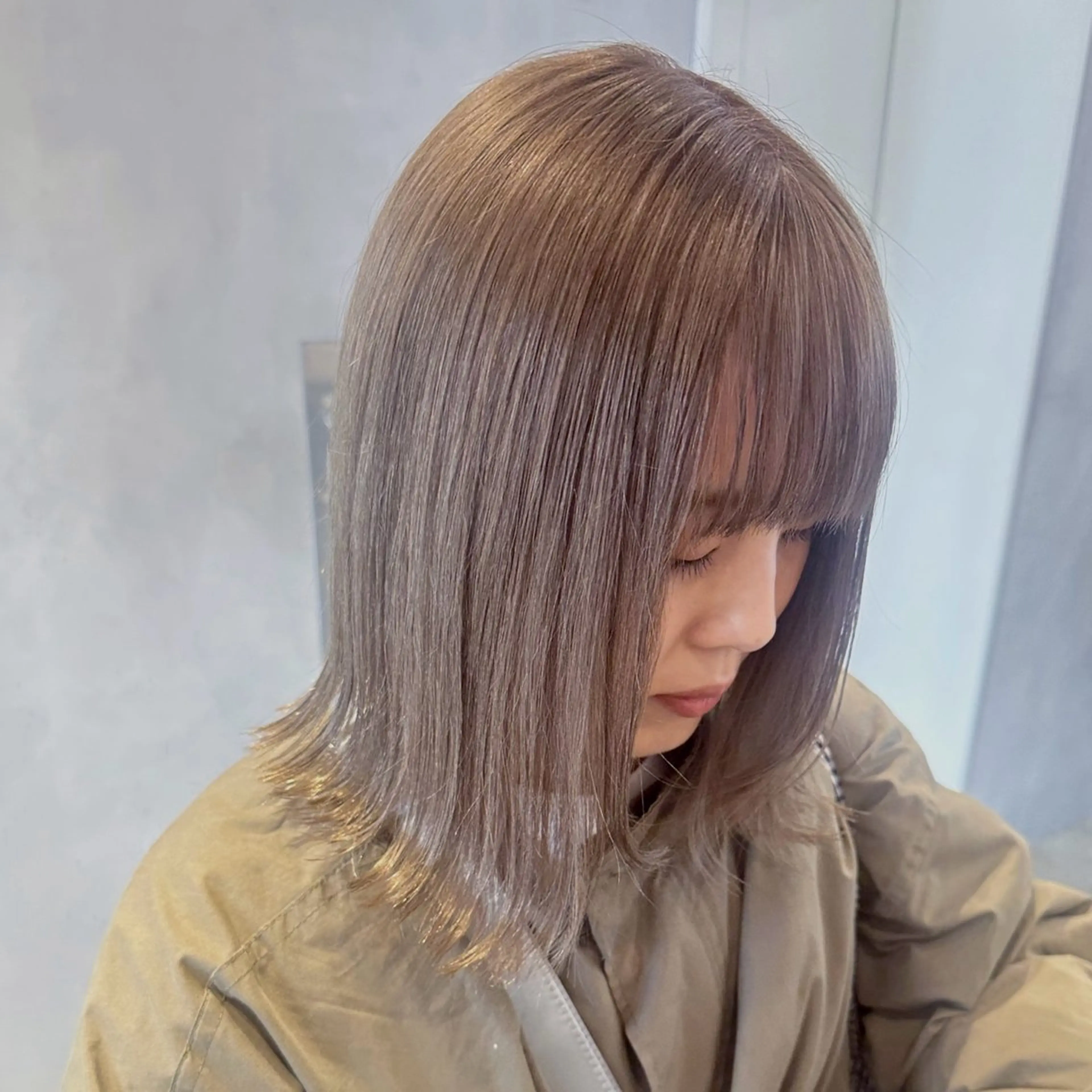 ミディアム カラー カット ヘアカラー トリートメント デザインカラー/パー マ🦖外岡咲希🦖のヘアスタイル