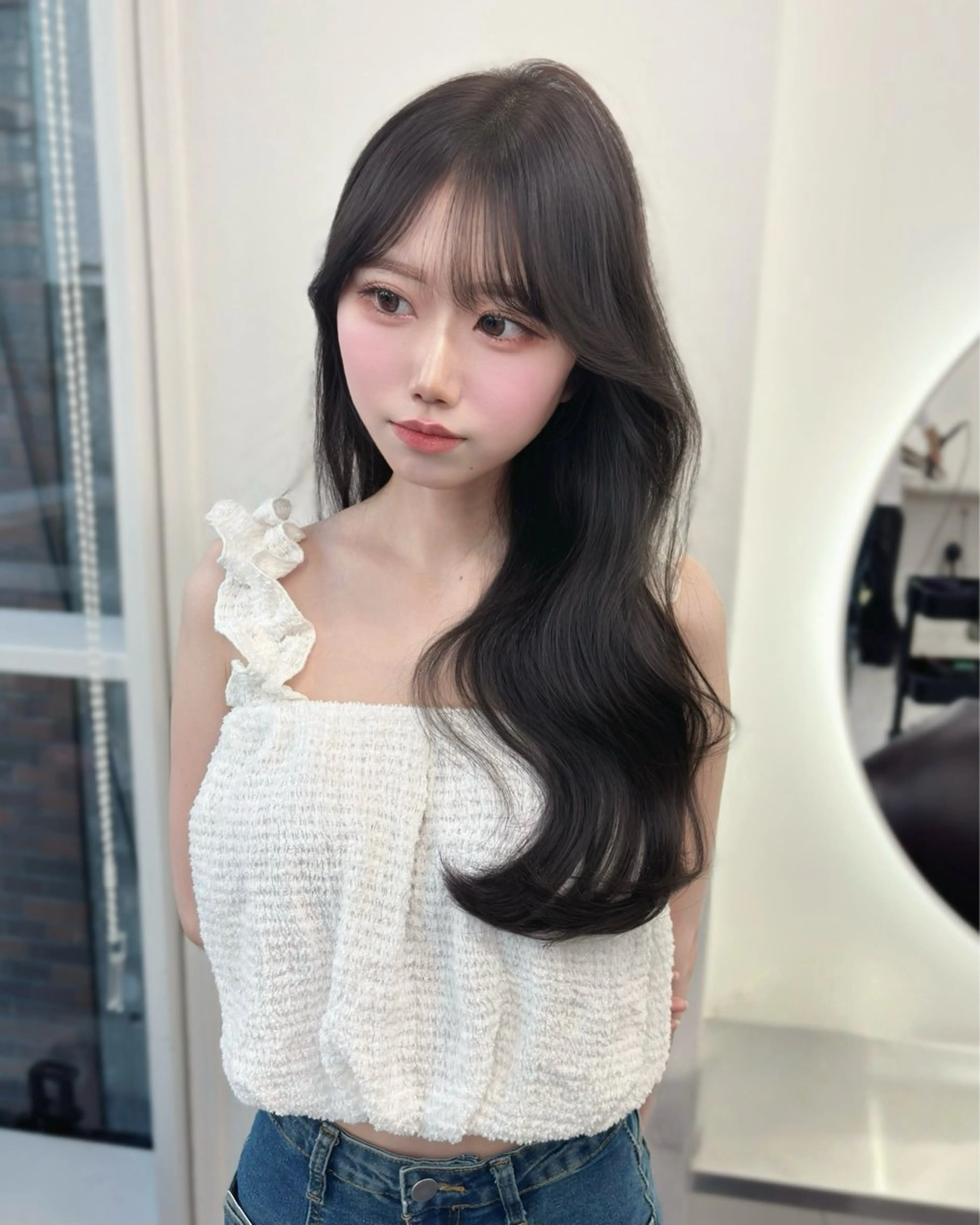 セミロング カラー パーマ ヘアアレンジ グレージュ オリーブグレージュ オリーブグレー カット ヘアカラー トリートメント ヘアセット 🌸グレージュ/ ベージュ🌸yutaのヘアスタイル