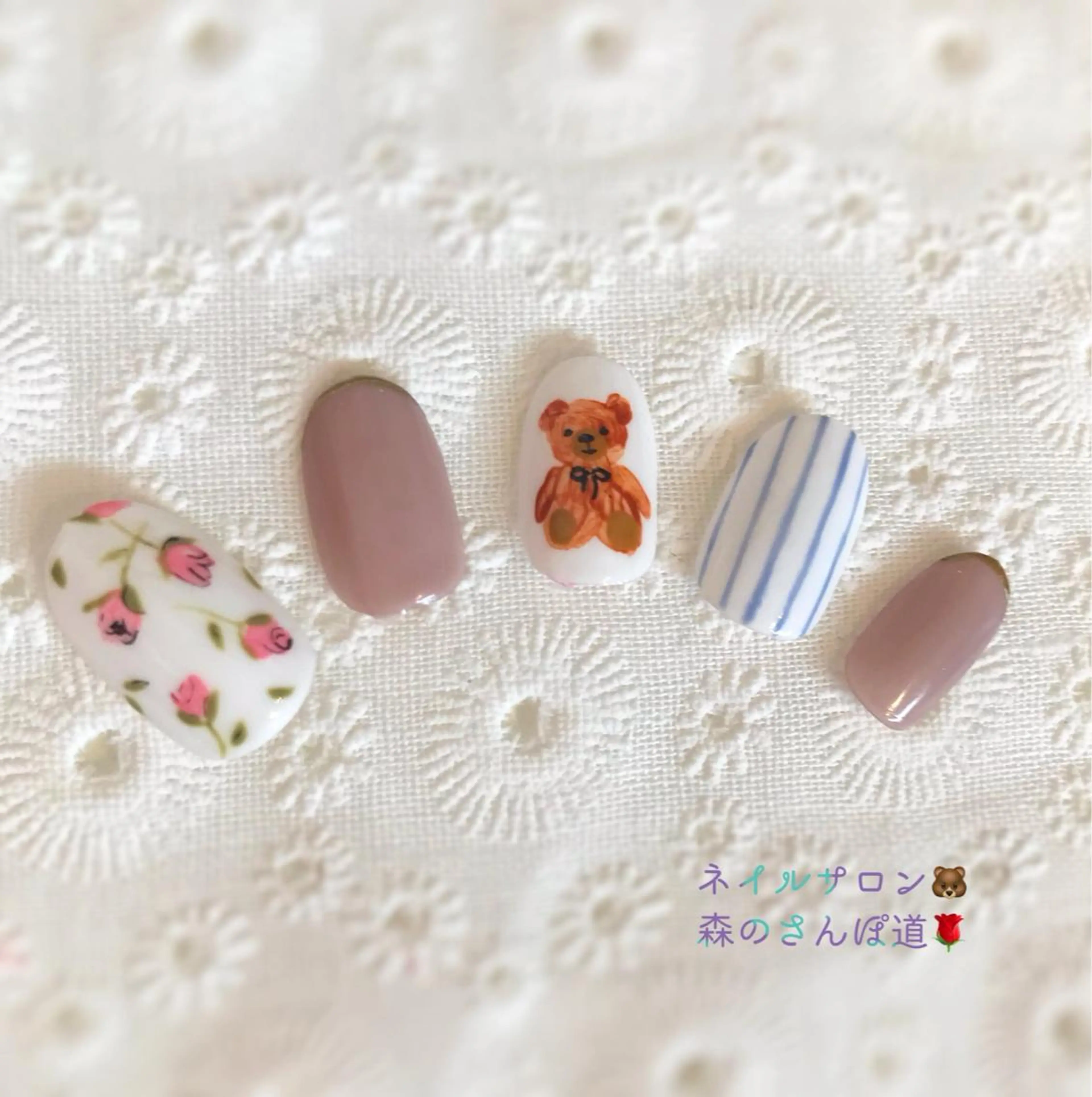 ネイル ハンドネイル 森のさんぽ道所属・ショートネイル 森のさんぽ道のネイルデザイン