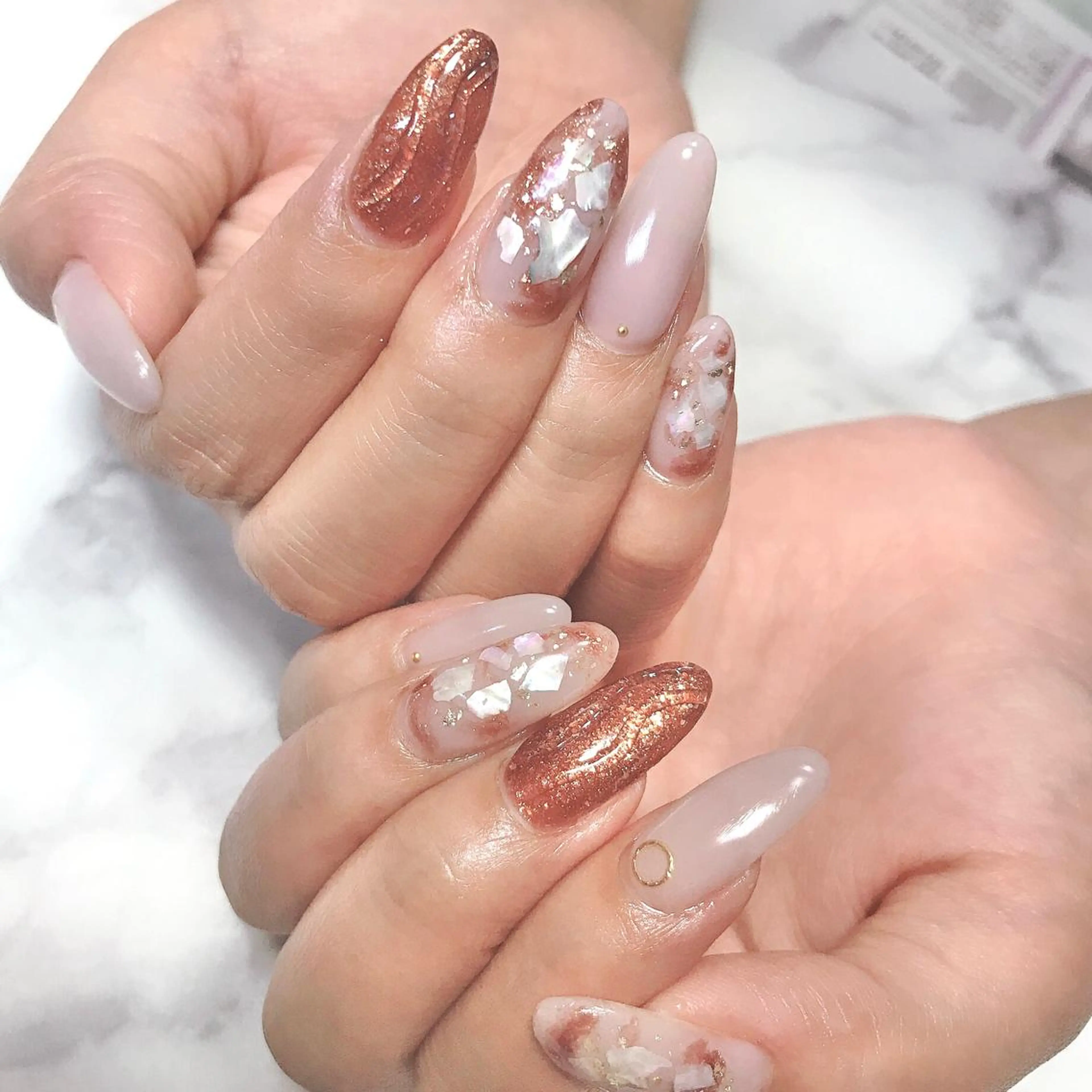 ネイル ニュアンスネイル ワンカラーネイル ステラ marikominoのネイルデザイン