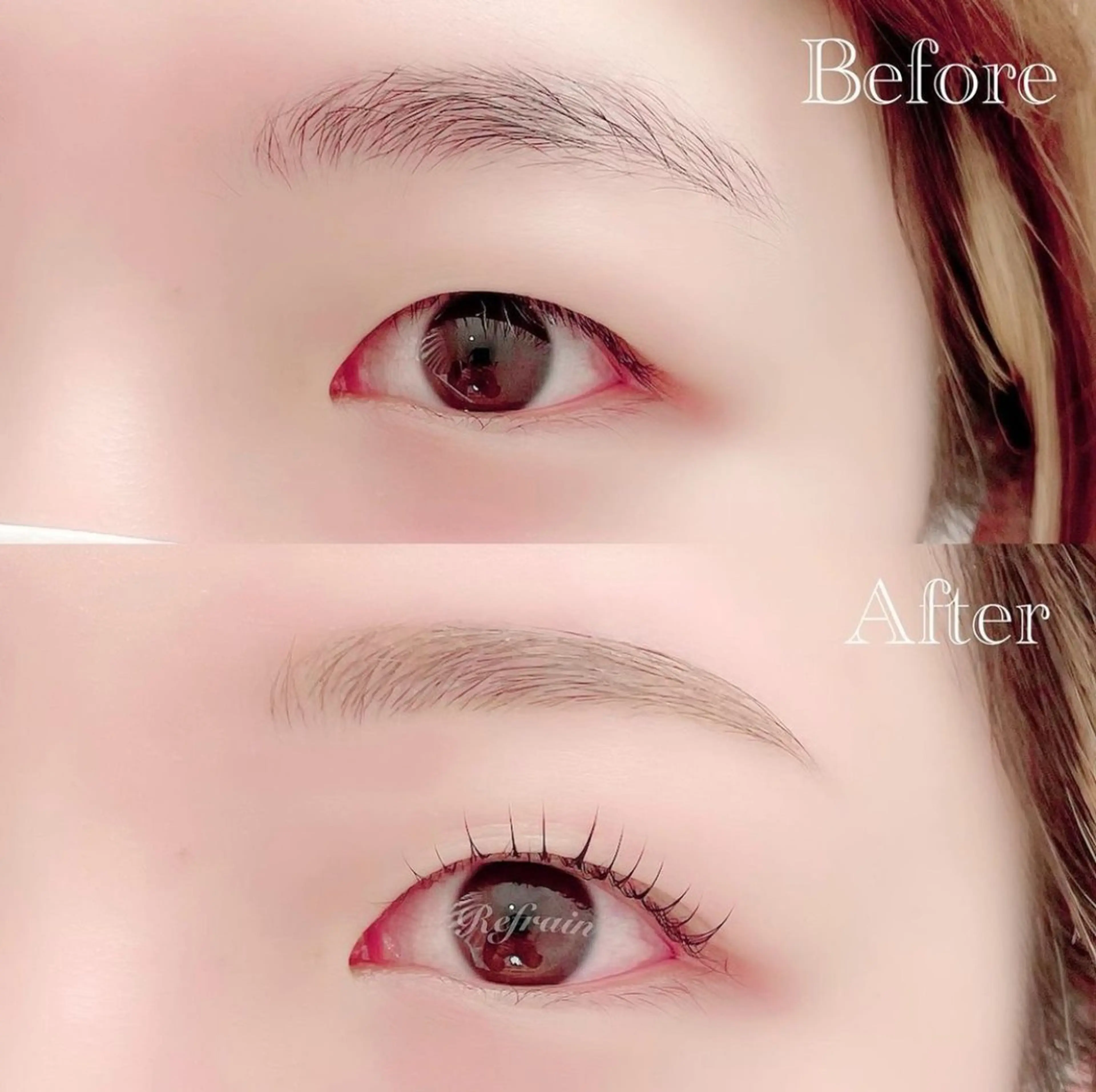 アイブロウ Refrain ルフランのマツエク・マツパデザイン