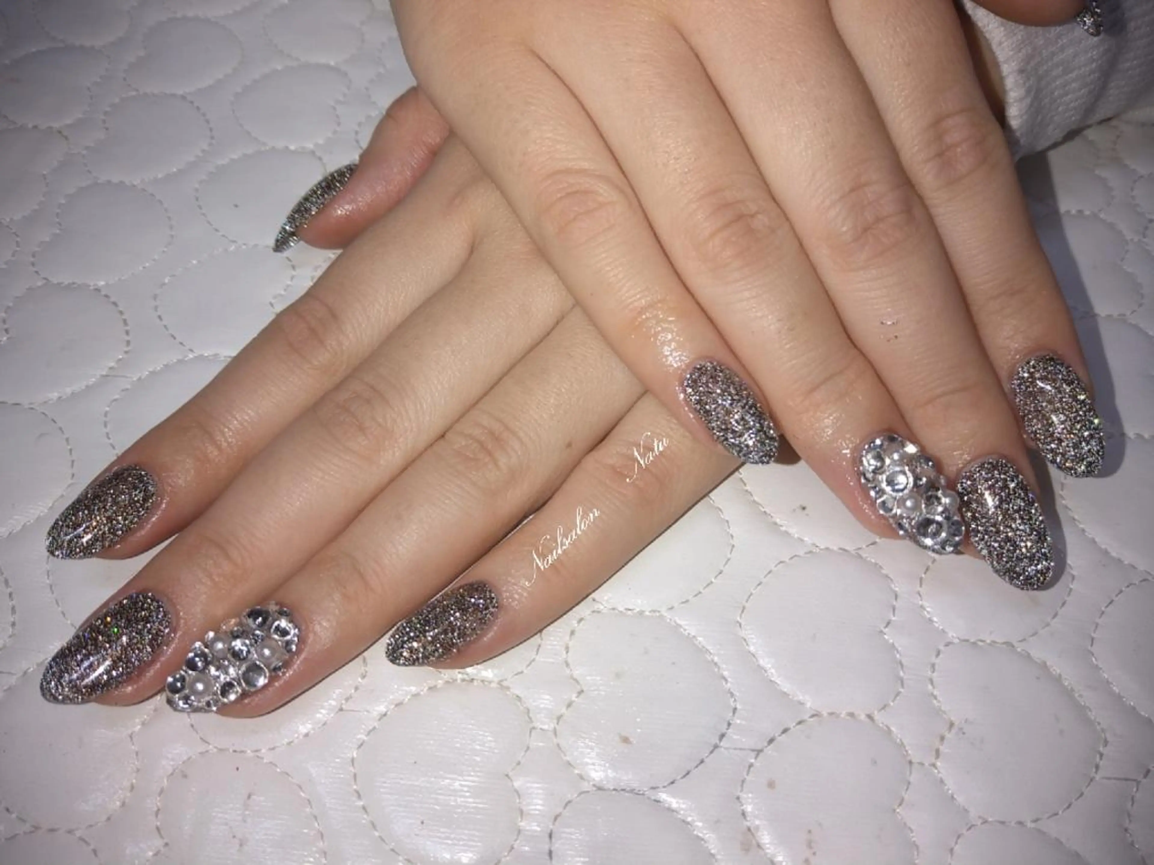 ネイル 長さ出し フラッシュネイル ショートネイル nailsalon Natuのネイルデザイン