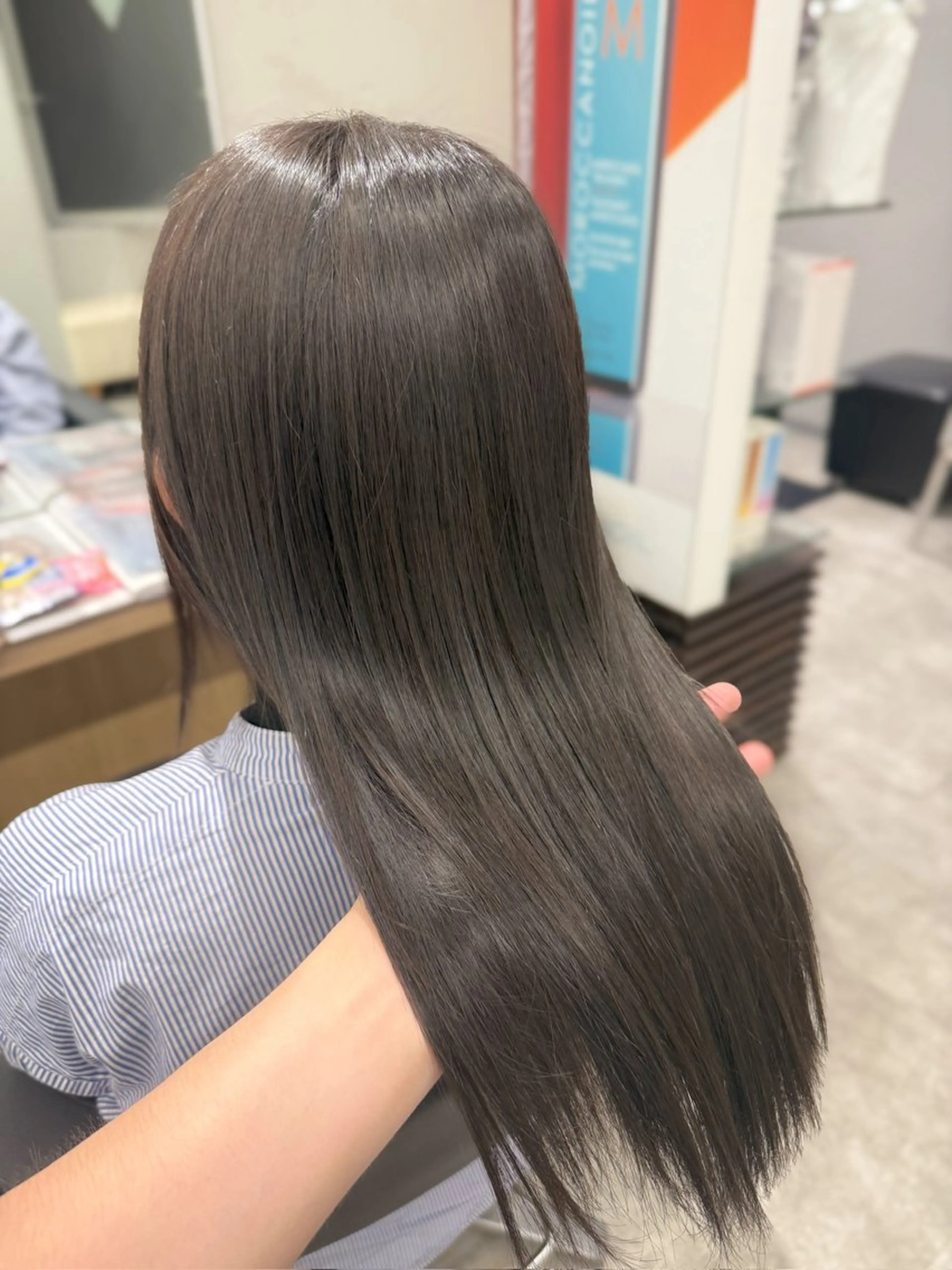 ロング カラー 透明感カラー イルミナカラー トリートメント カット ヘアカラー トリートメント 巻ける髪質改善🫧ハ イライト/永田汰伊智のヘアスタイル