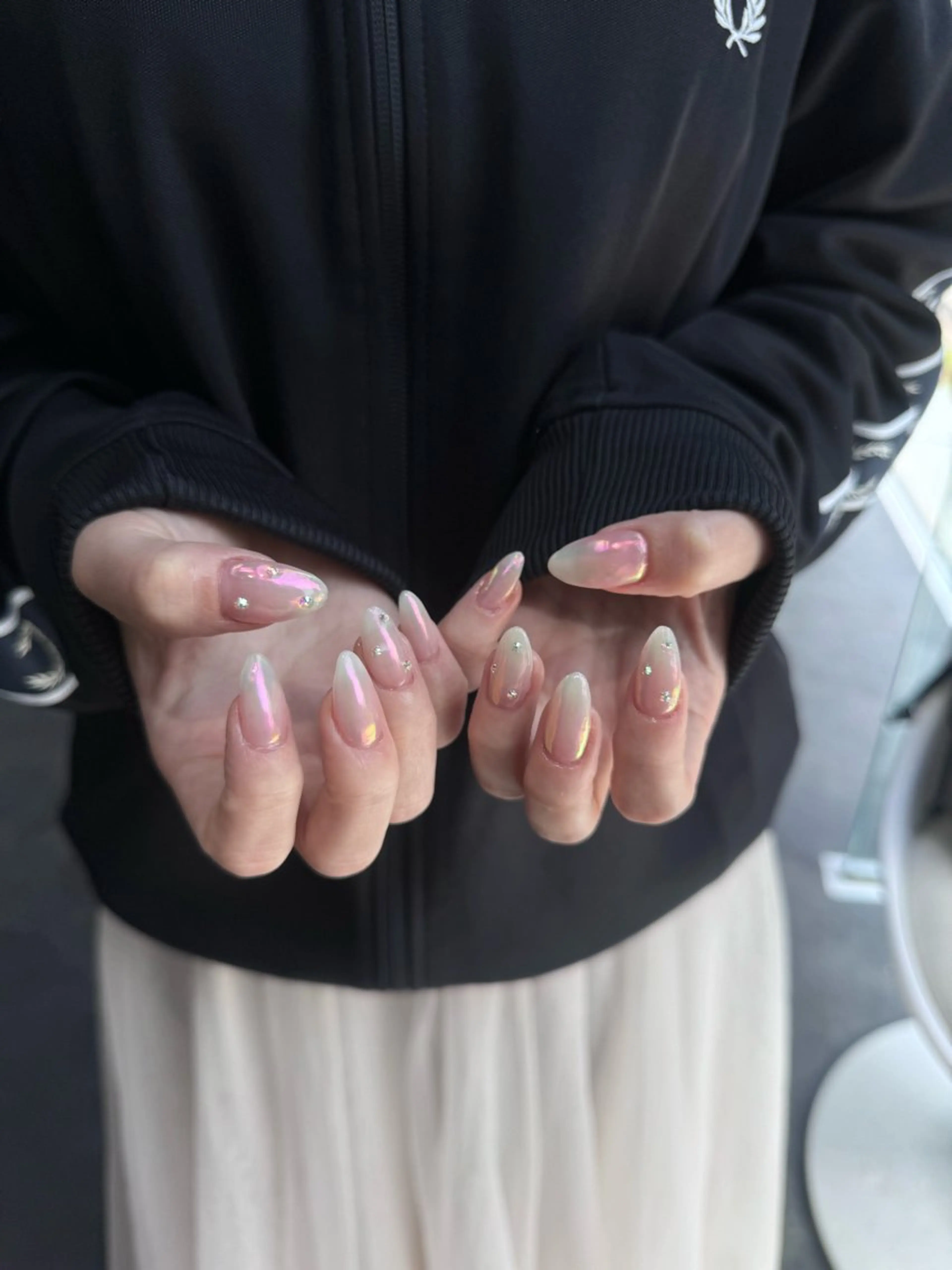 ネイル フレンチネイル マグネットネイル メンズネイル ニュアンスネイル ワンカラーネイル ハンドネイル GRANDE大須 Cecil💜のネイルデザイン