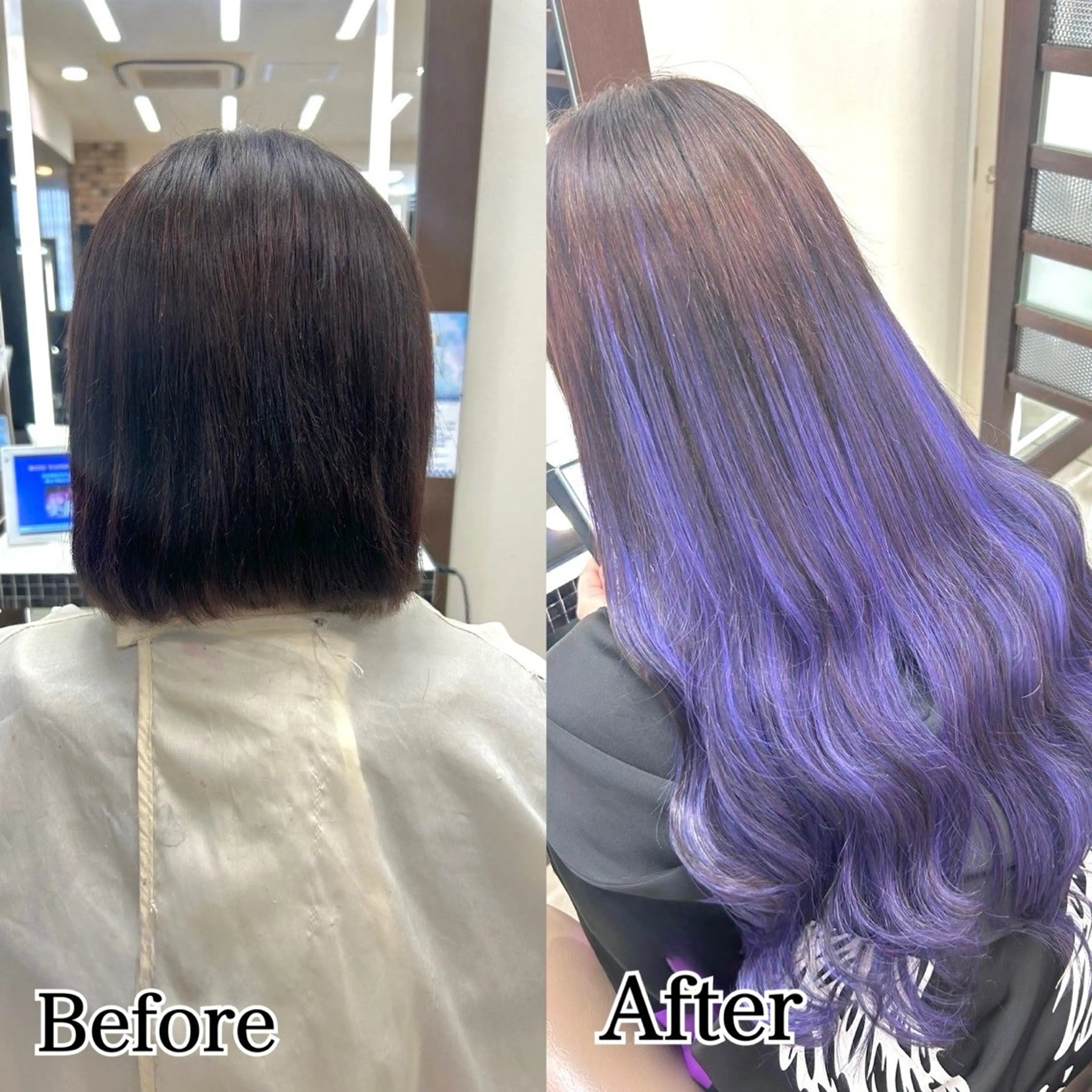 エクステ ヘアメ🎀推しカラー 🥣横浜/しほ🧸のヘアスタイル