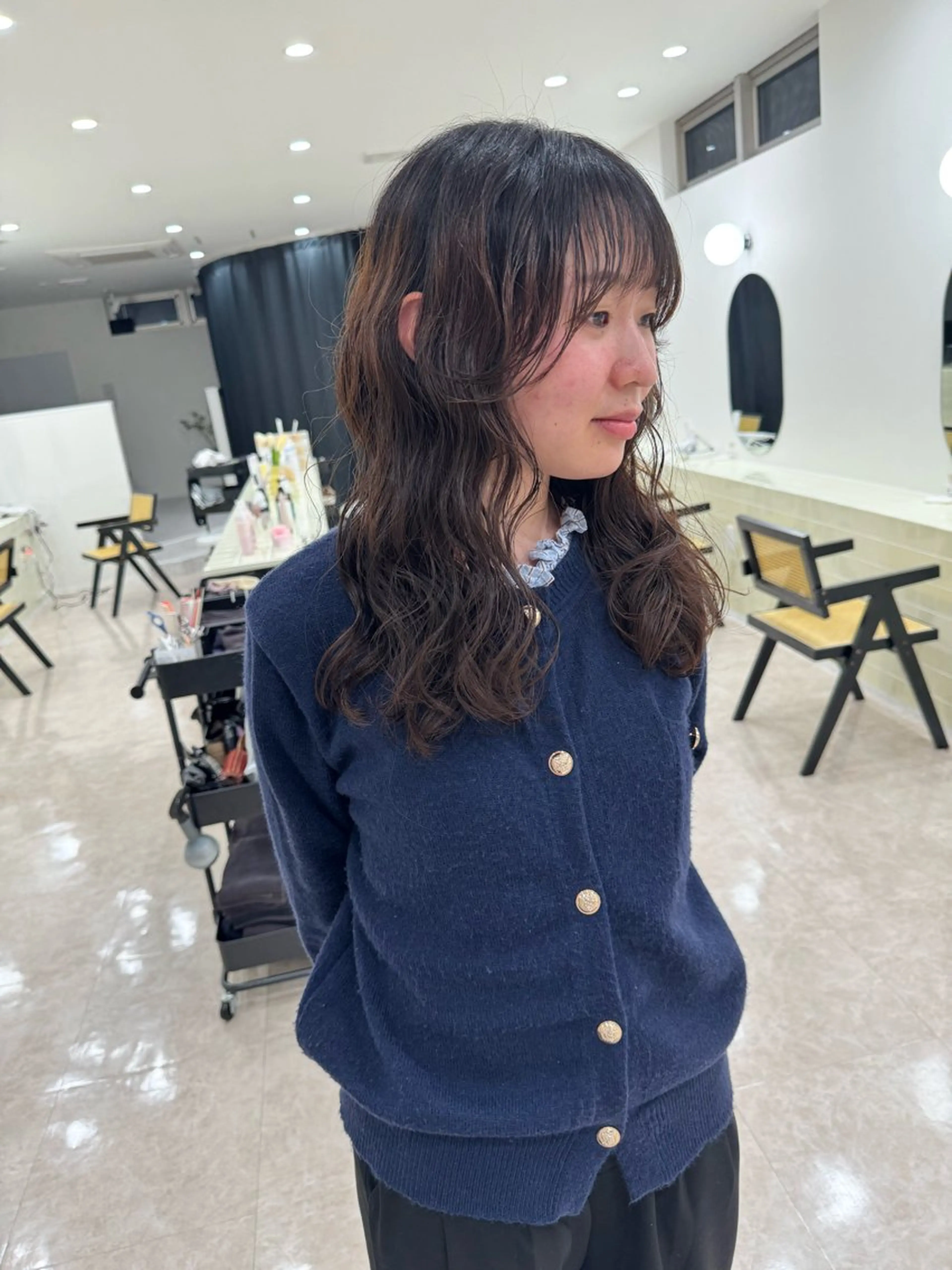 ロング パーマ カット パーマ トリートメント ブリーチ/レイヤー/ コイデリュウセイのヘアスタイル