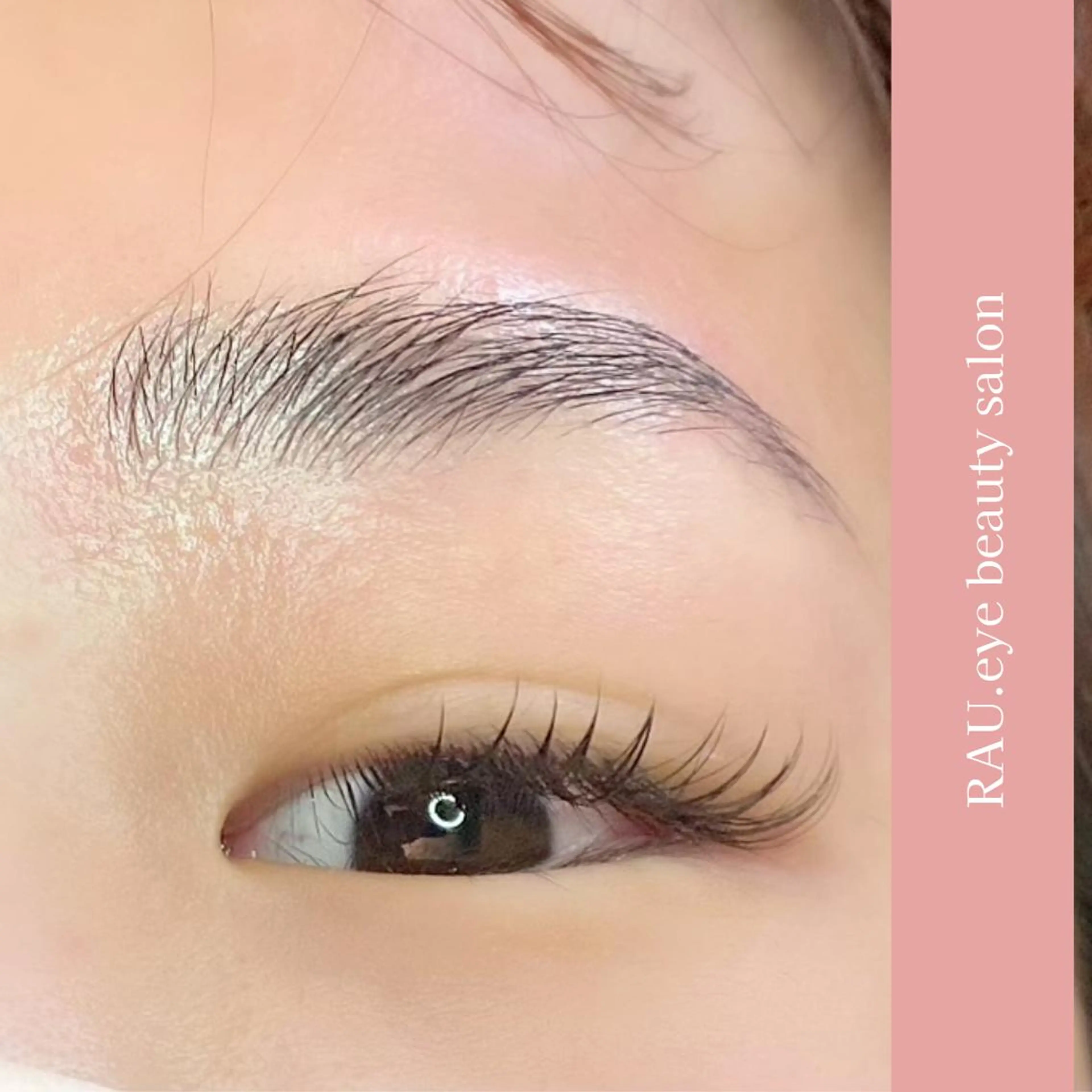 マツエク・マツパ アイブロウ 束感まつ毛 フラットラッシュ マツパ まつげと眉毛のお店♪ RAU.eyeのマツエク・マツパデザイン