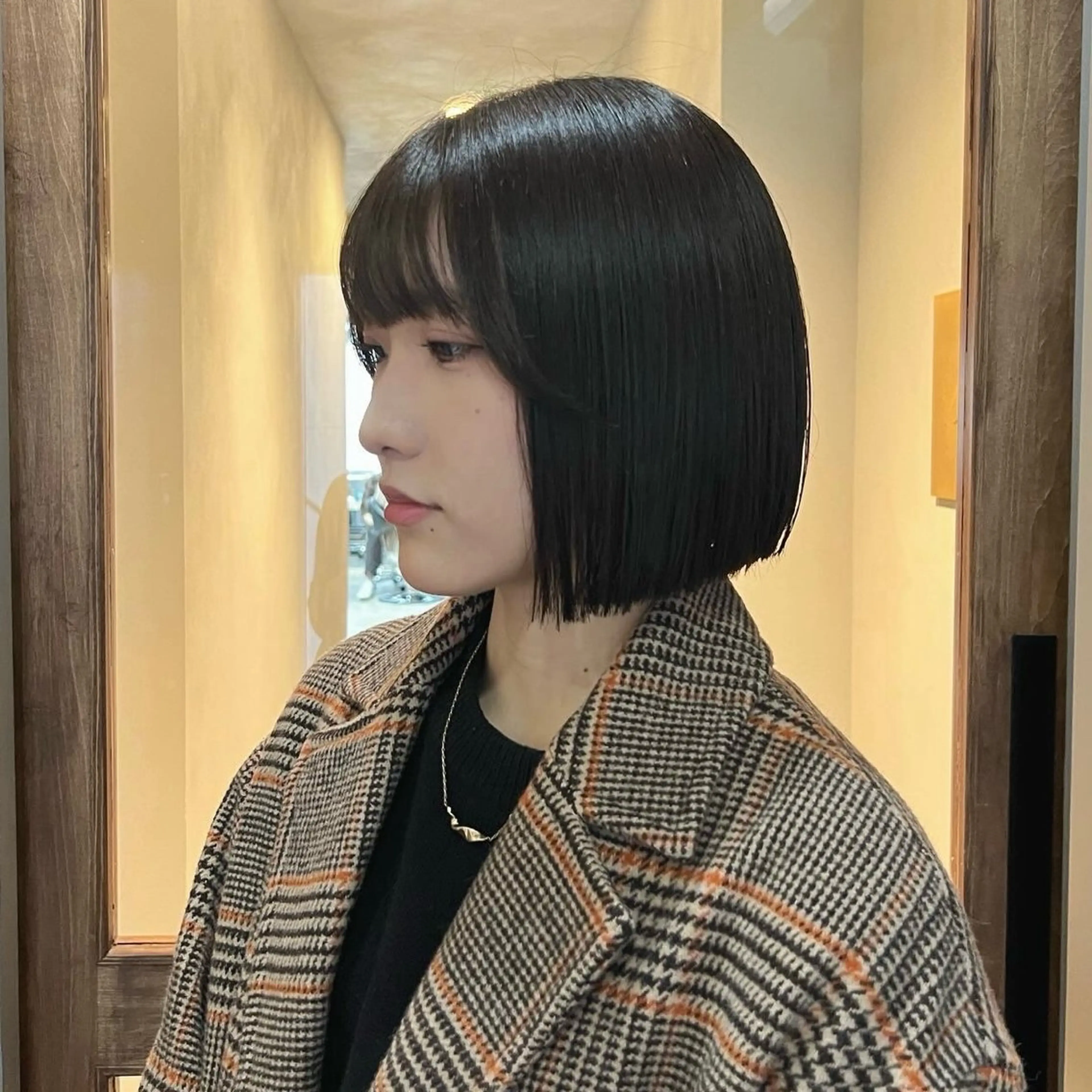 ミディアム カラー カット ヘアカラー トリートメント akane/ボブ /ブラウンベージュのヘアスタイル