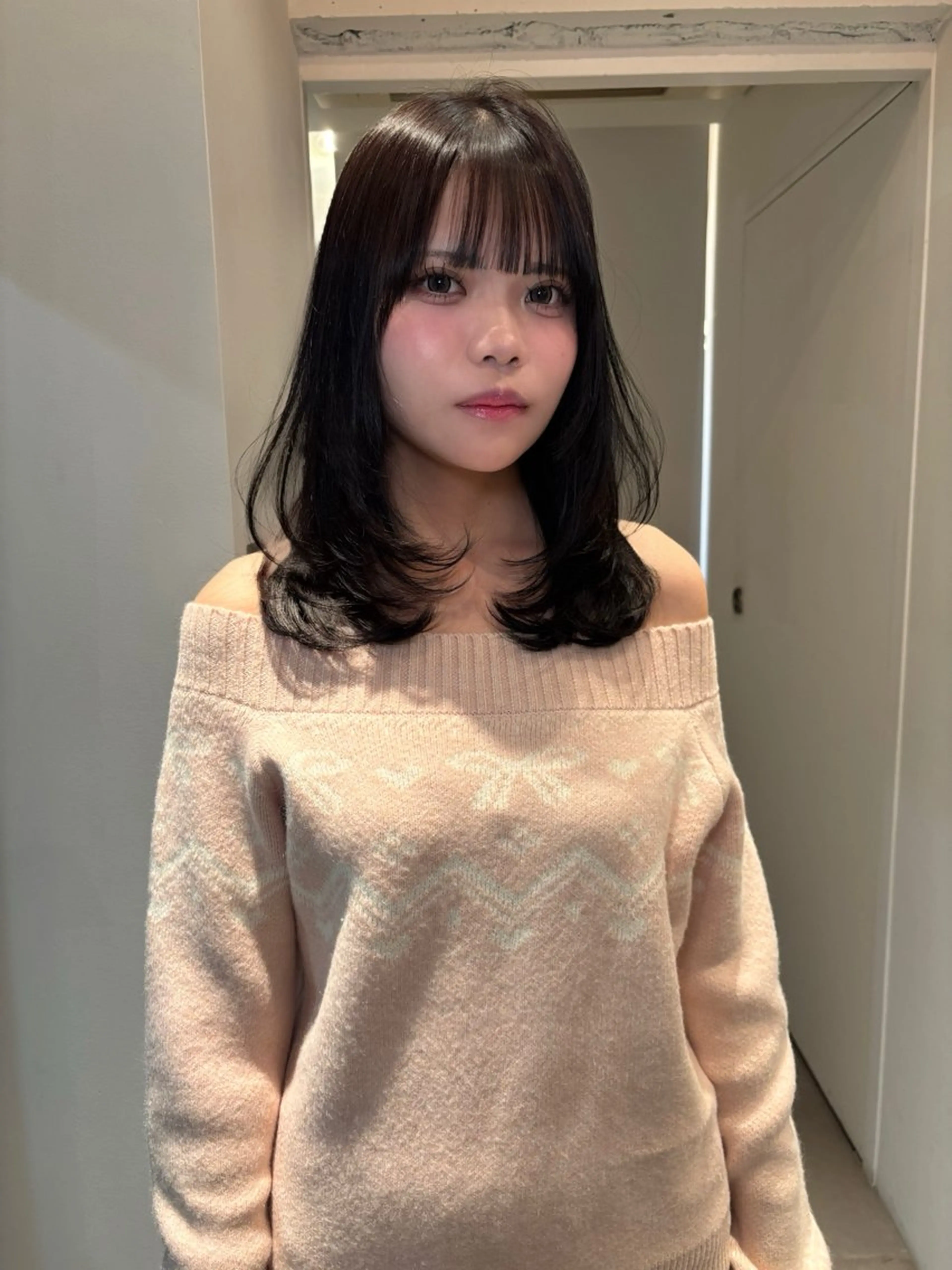 ミディアム カラー カット ヘアカラー riria/ボブ /透明感カラー🎀のヘアスタイル