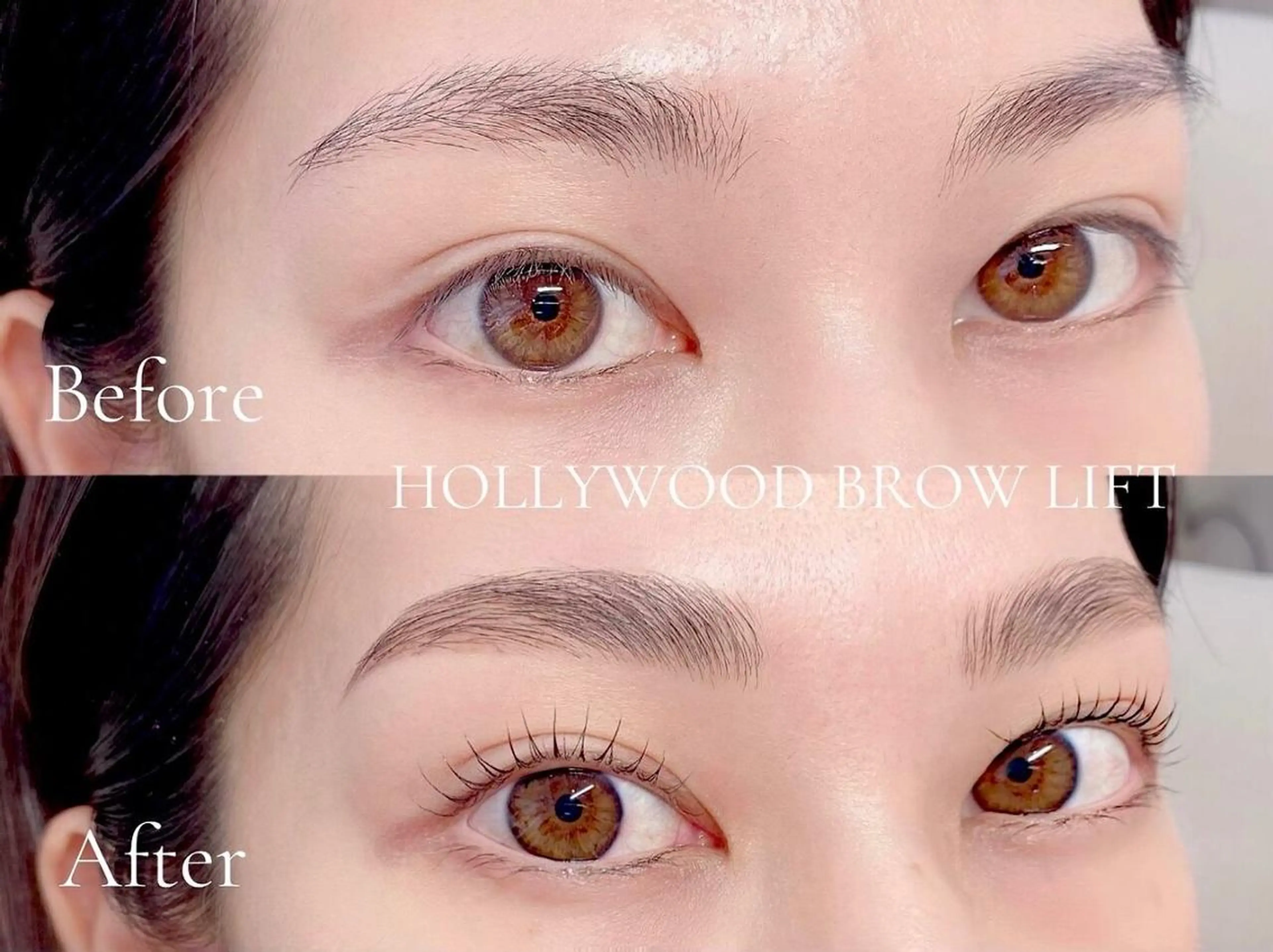アイブロウ 眉カラー ハリウッドブロウリフト 眉毛ワックス特化 Cil 中崎町🌿のマツエク・マツパデザイン