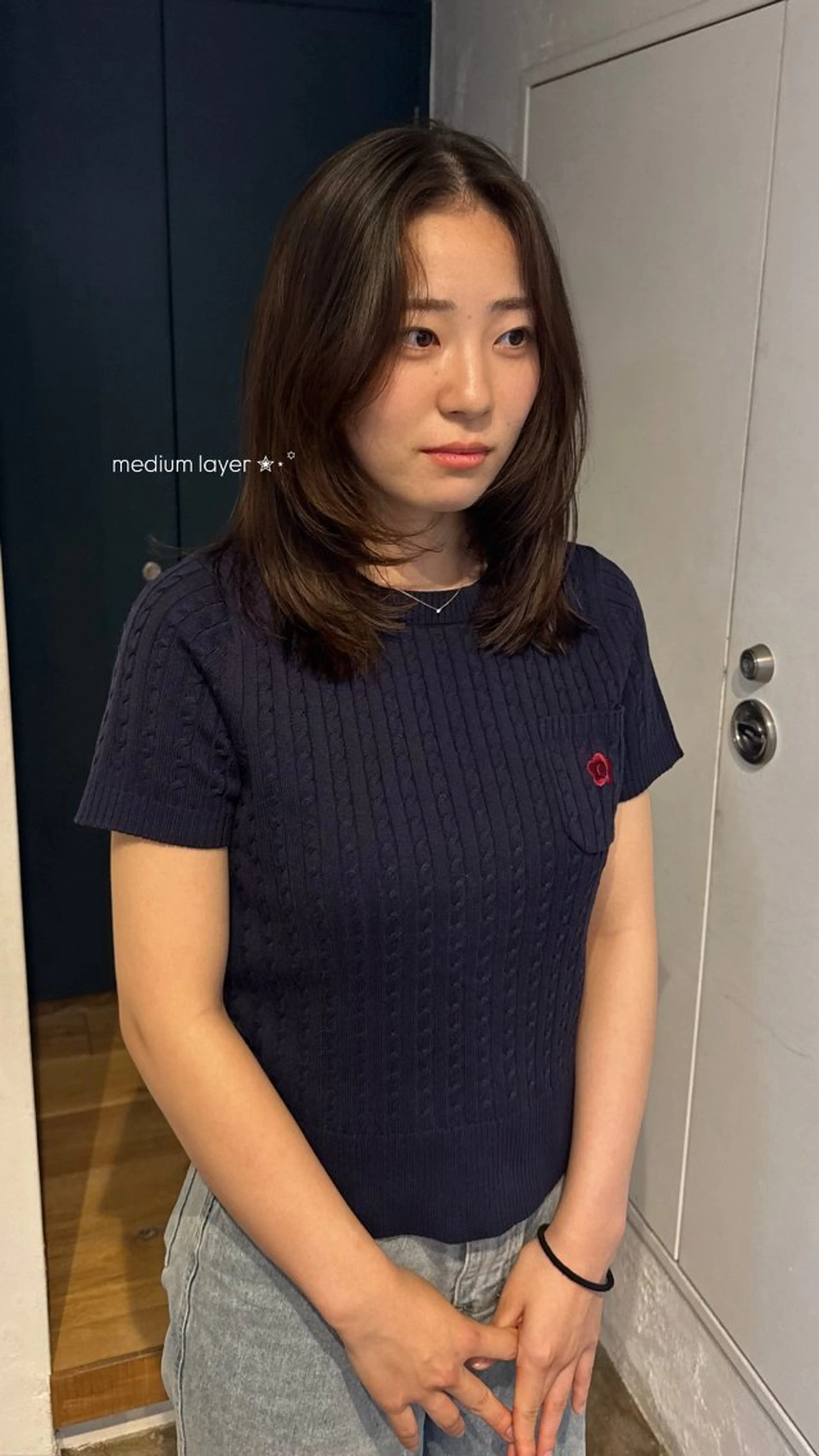 ミディアム ᵐⁱᵏⁱᵏᵒ / レイヤー★のヘアスタイル