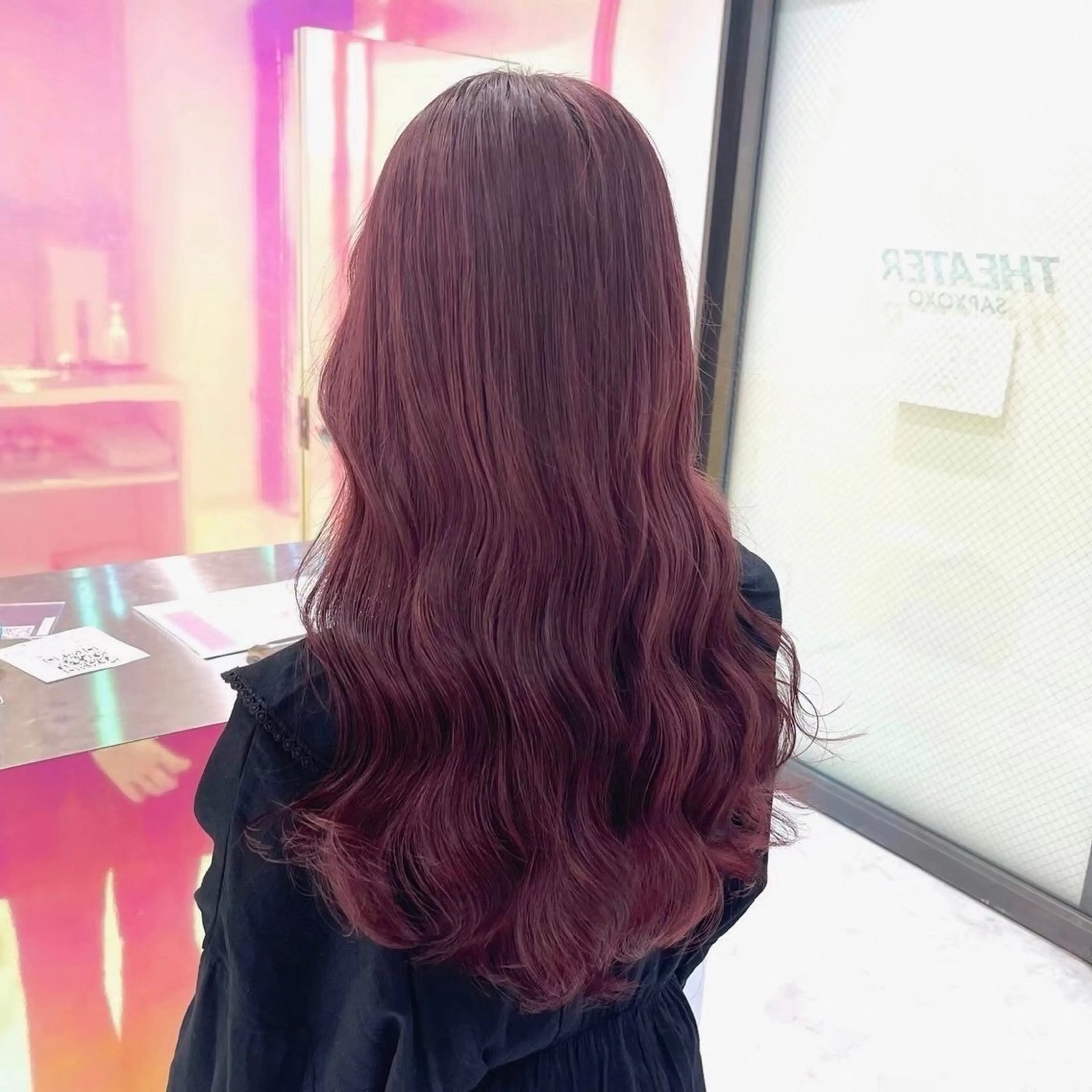ロング カラー ヘアアレンジ トレンド暖色/ sayaka🍒のヘアスタイル