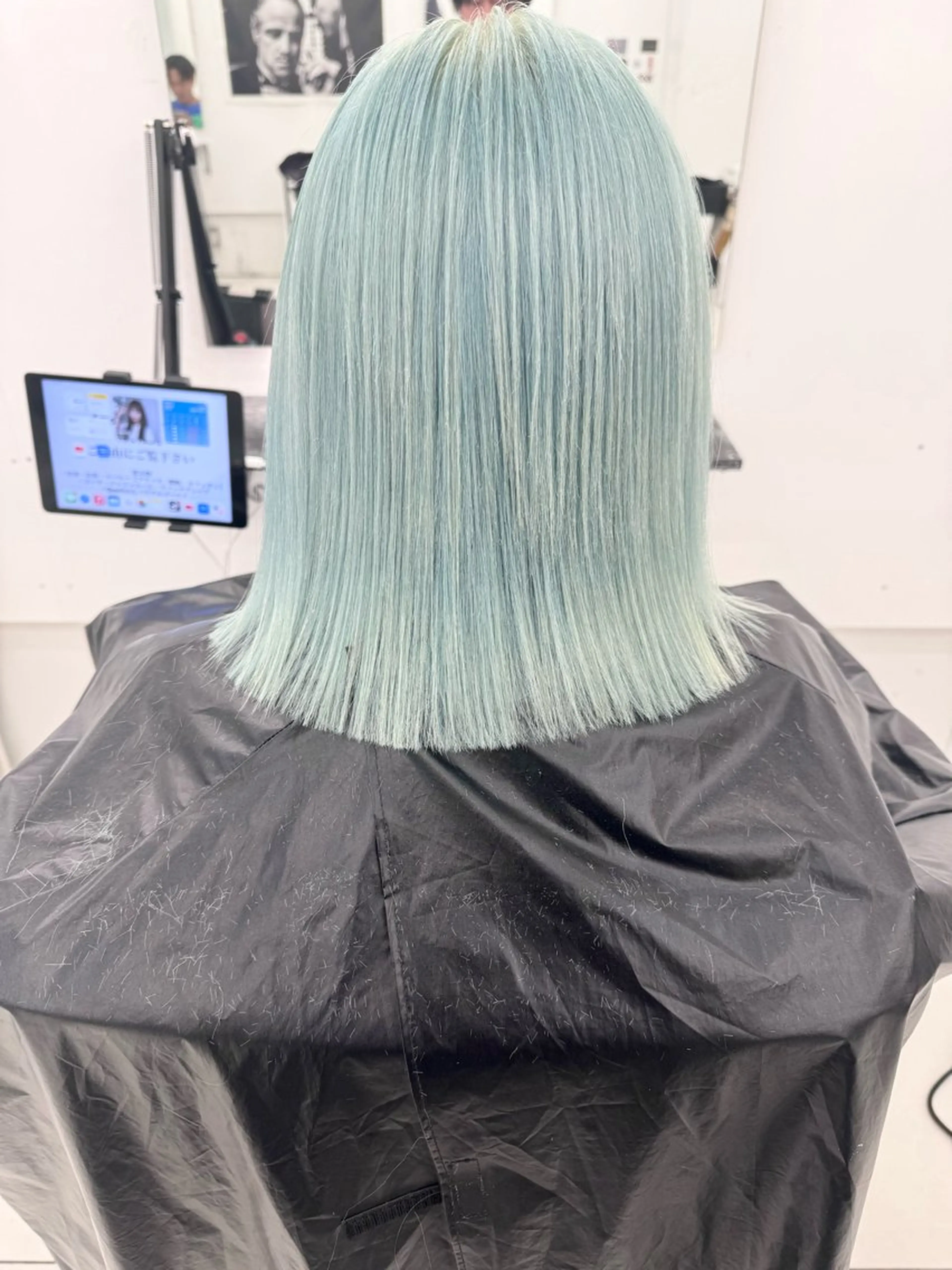 ミディアム ヘアカラー 家田 竜のヘアスタイル