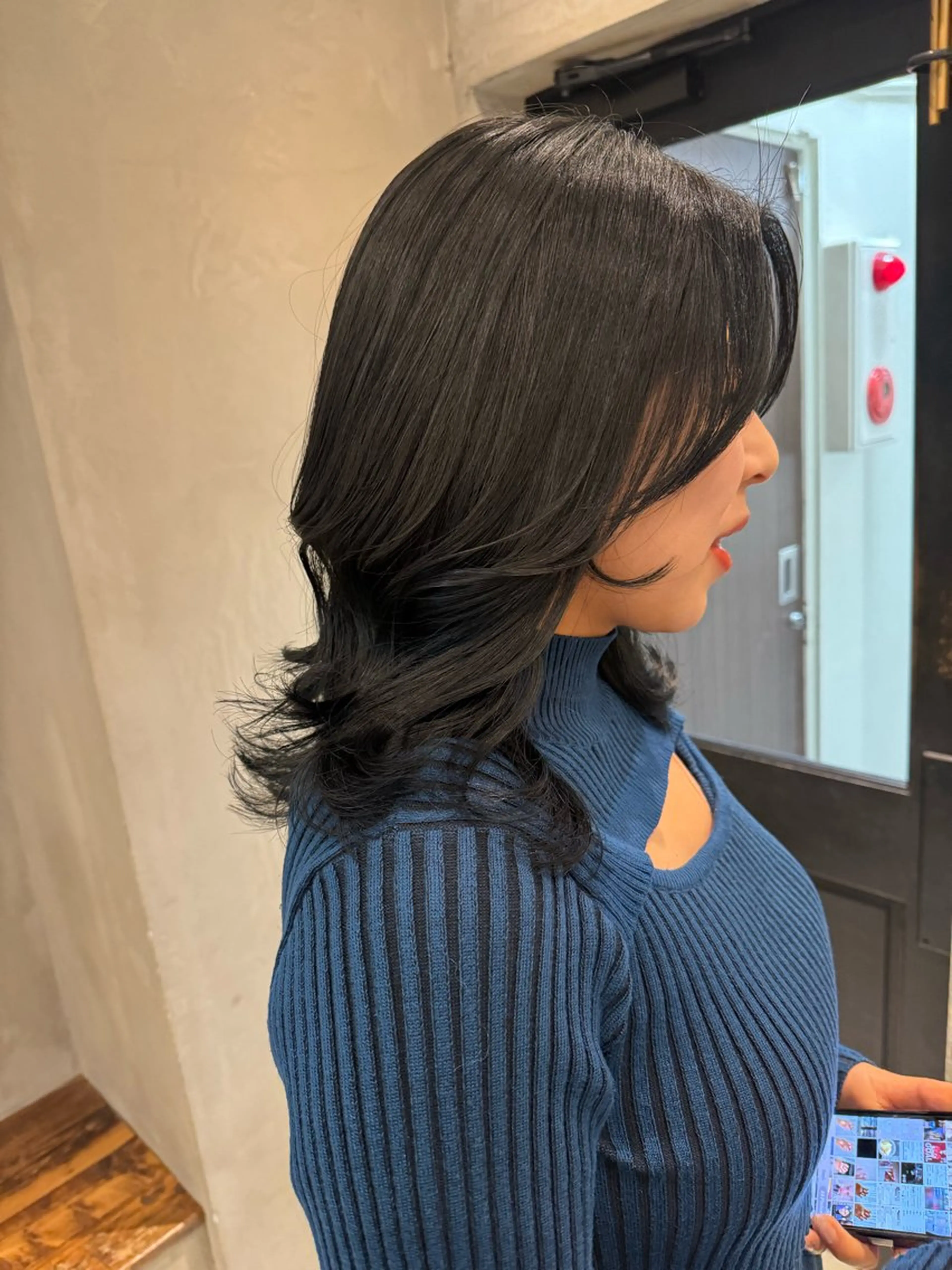 セミロング カット ヘアカラー トリートメント 顔周りcut・ご相談 =新宿しずく🇰🇷のヘアスタイル